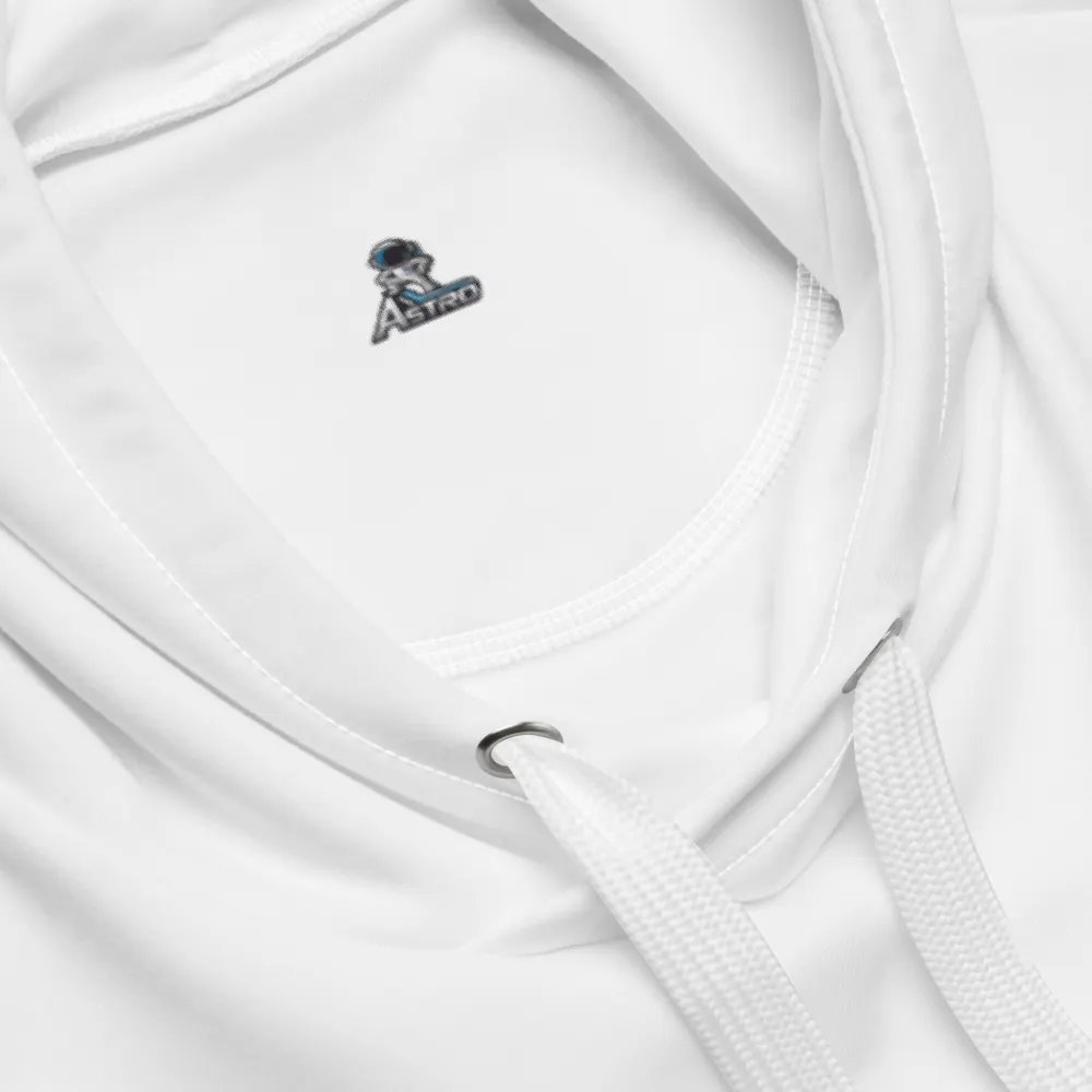 Astro Recycled Unisex Hoodie with Astronaut Design - White product image (4)