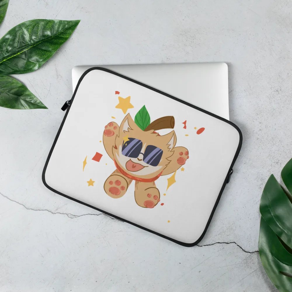 Apple Cat Laptop Sleeve product image (2)