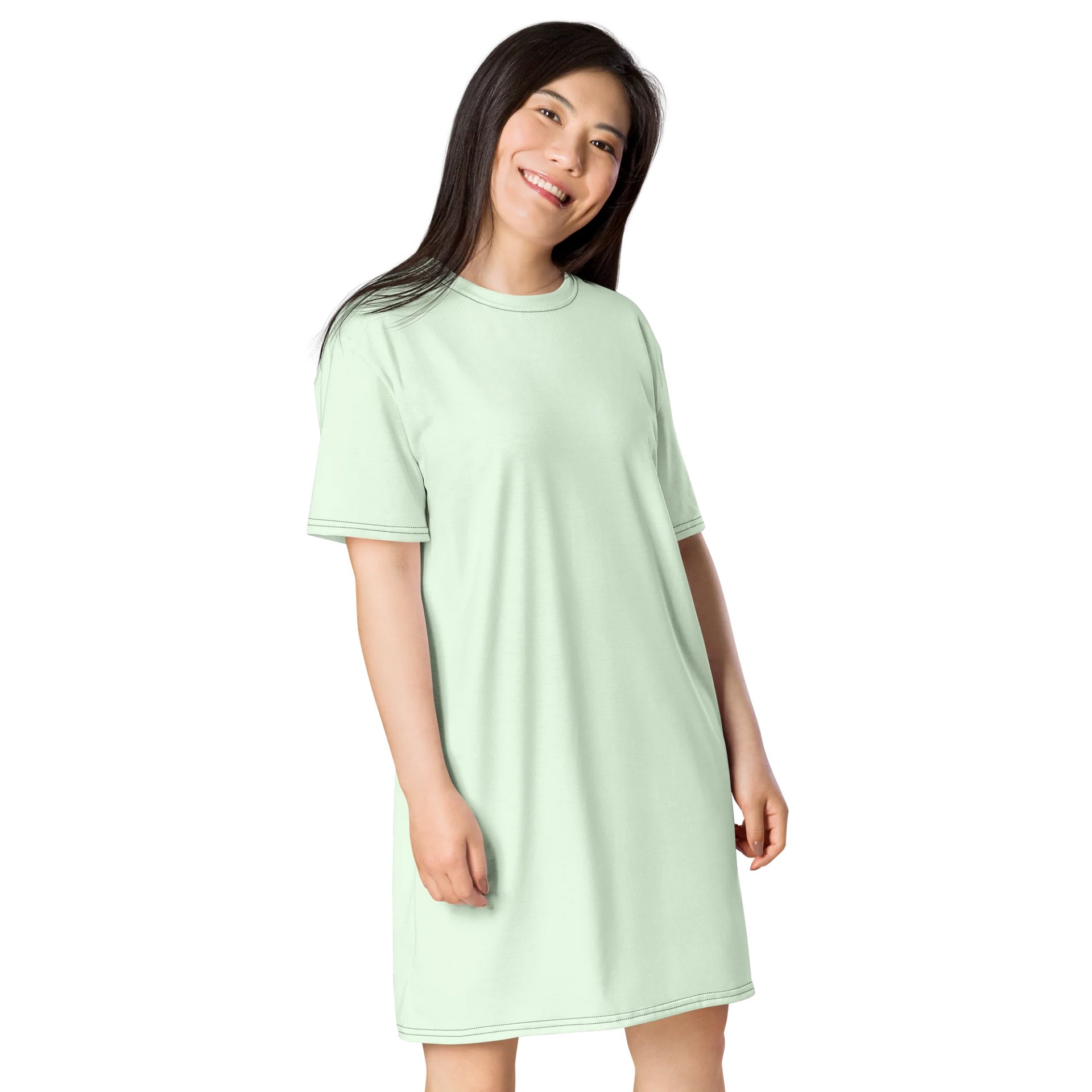 Oversized T-Shirt Dress - Serene Honeydew, Sizes 2XS-6XL product image (4)