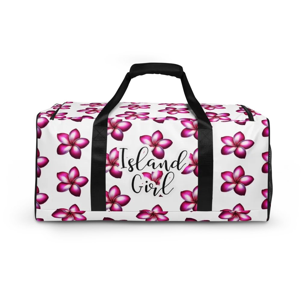 Island Girl Plumeria Duffle Bag - Tropical Bliss for Your Adventures product image (10)
