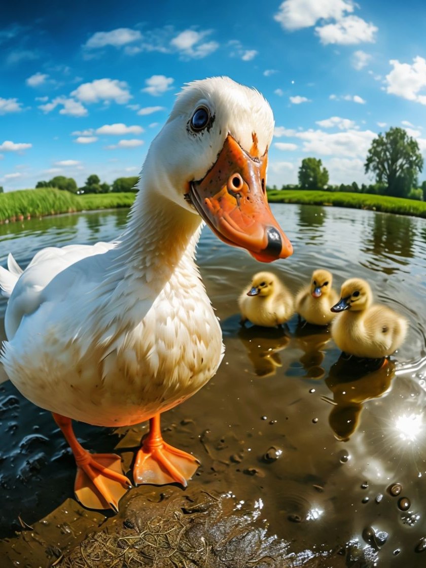 Ducklings in Paradise Framed Poster product image (1)