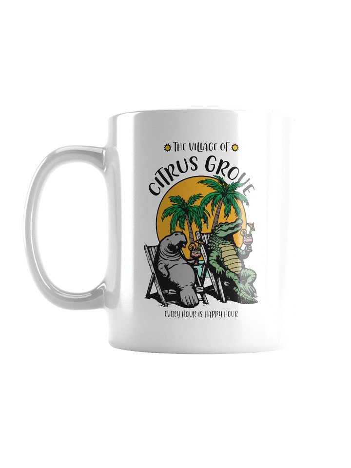 The Village of Citrus Grove TV Florida USA Fun Manatee Alligator Design Coffee Mug product image (2)