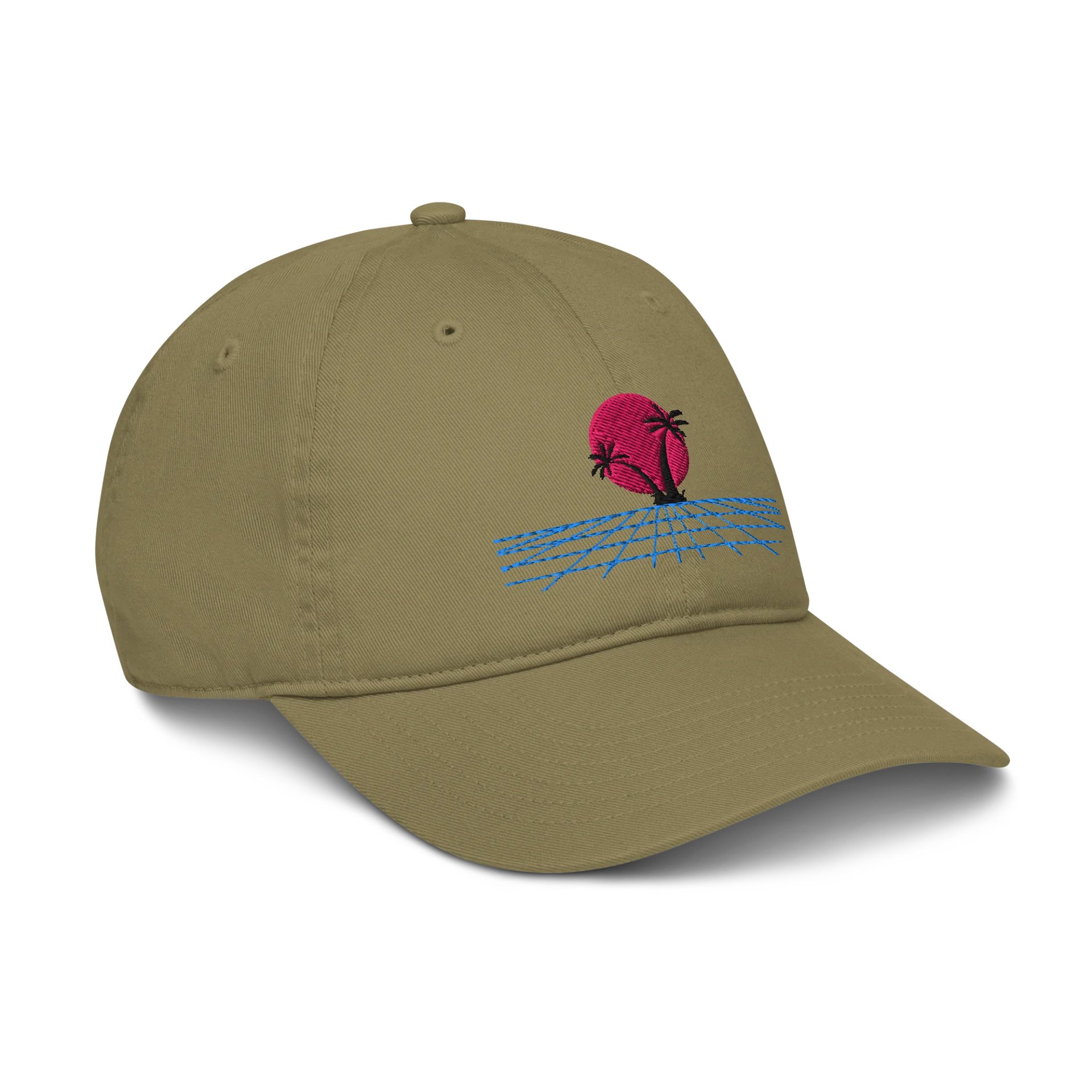 Synthwave Sunset Organic Cap product image (6)
