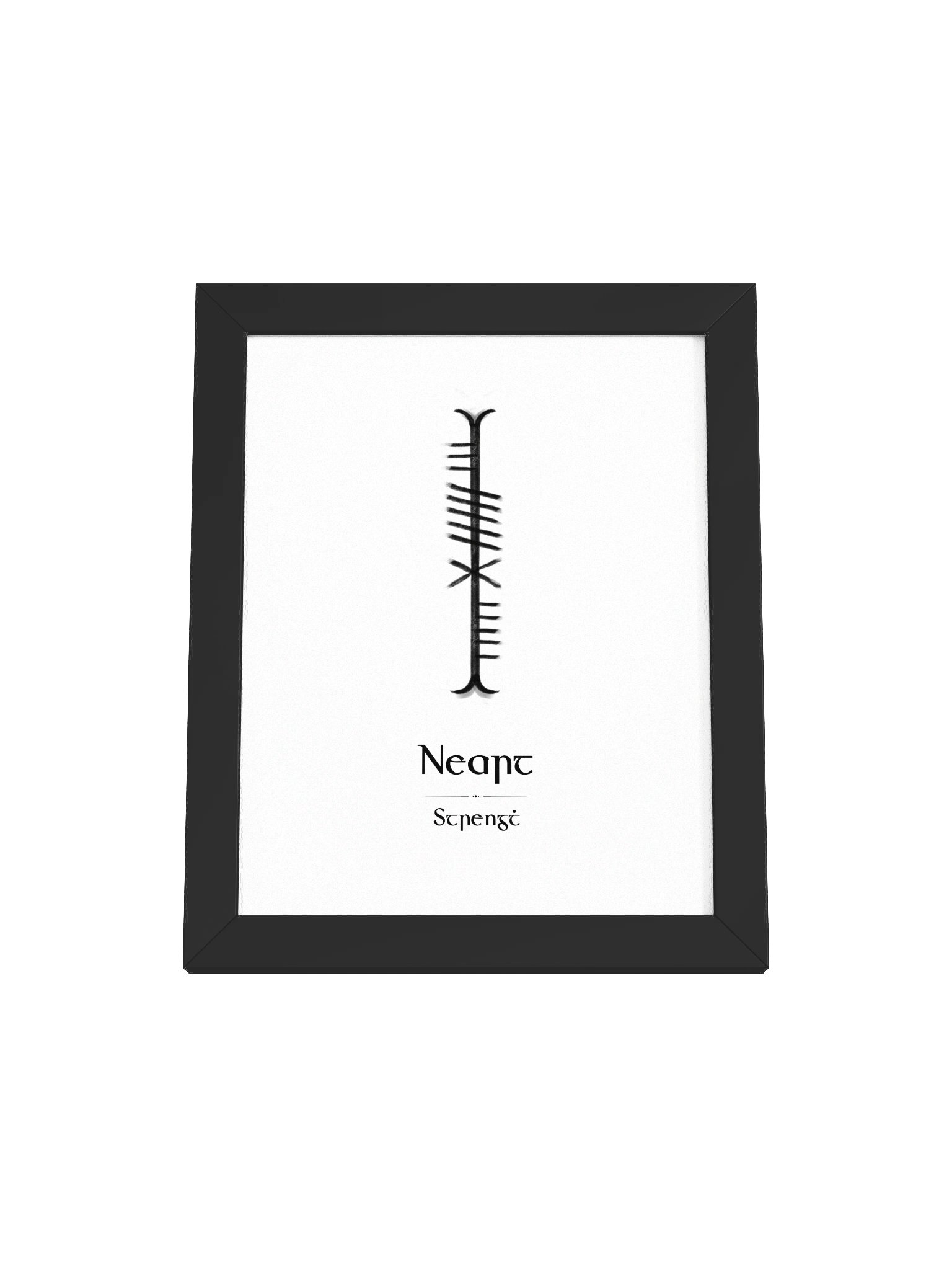 Neart – Celtic Strength Ogham Framed Art Print product image (6)