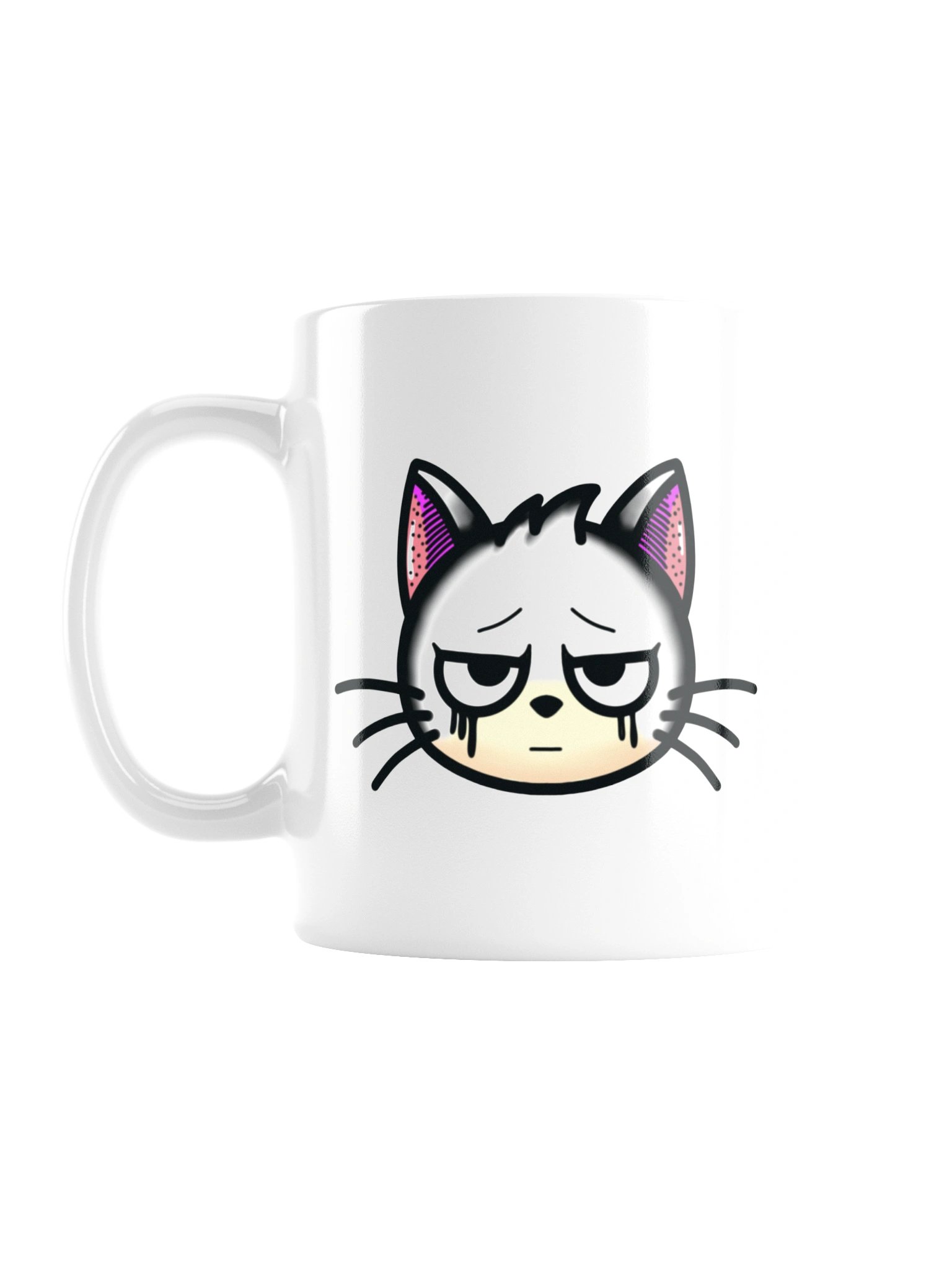 Dead Ink White Cat Mug product image (1)