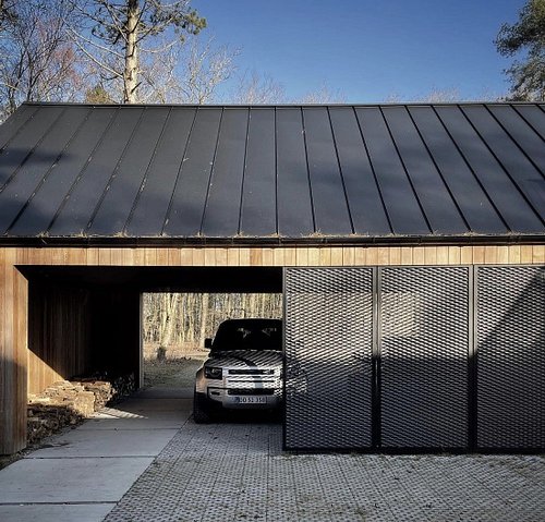 Când lemnul întâlnește metalul - Carport ideas #architecture #design #wood