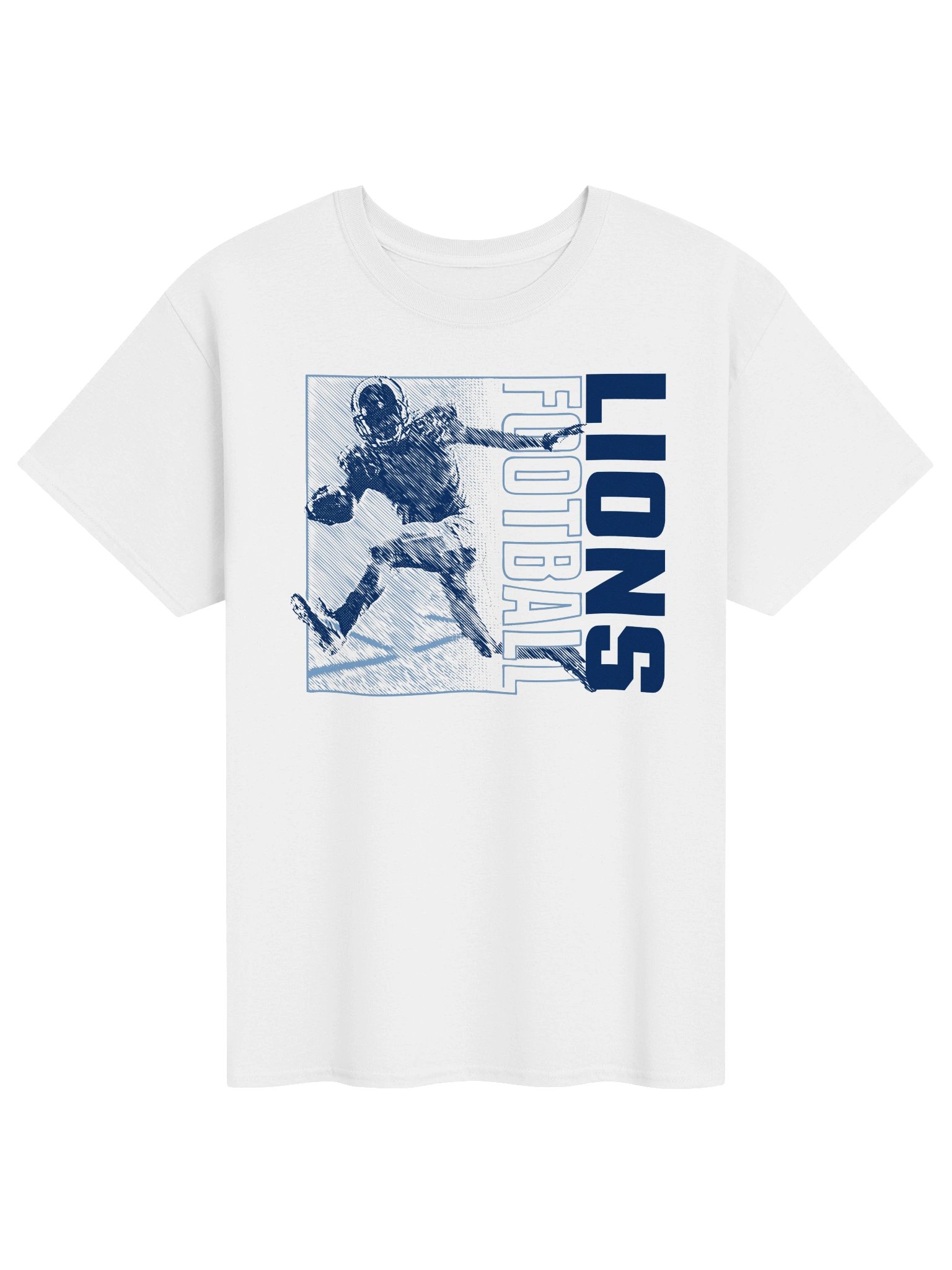 Union Grove Football Player T-Shirt | White product image (1)