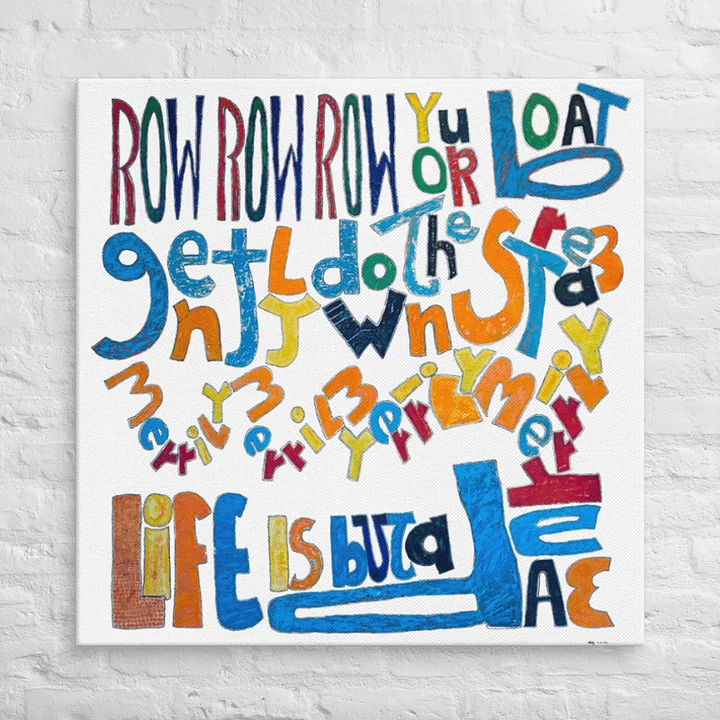 Row Row Row Your Boat on Canvas (37" x 37") product image (1)