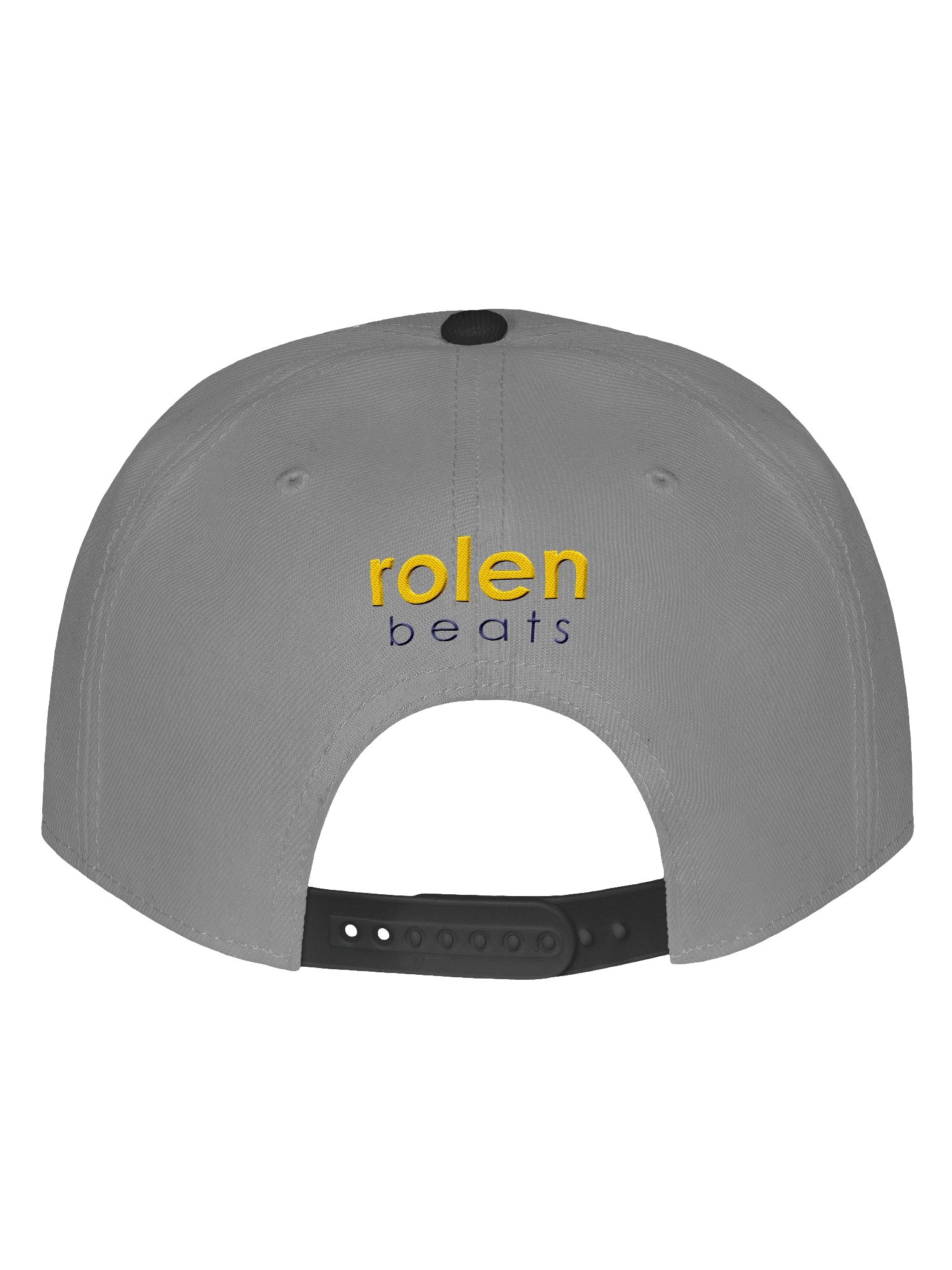 Flat Bill Rolen Beats Icon Split Script Hat – Navy/Yellow Split Vert Logo product image (4)