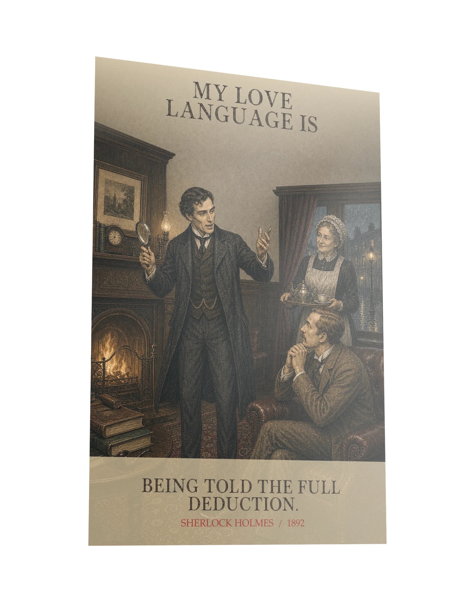 Love Language Being Told Full Deduction -- The Adventures of Sherlock Holmes Art Print product image (10)