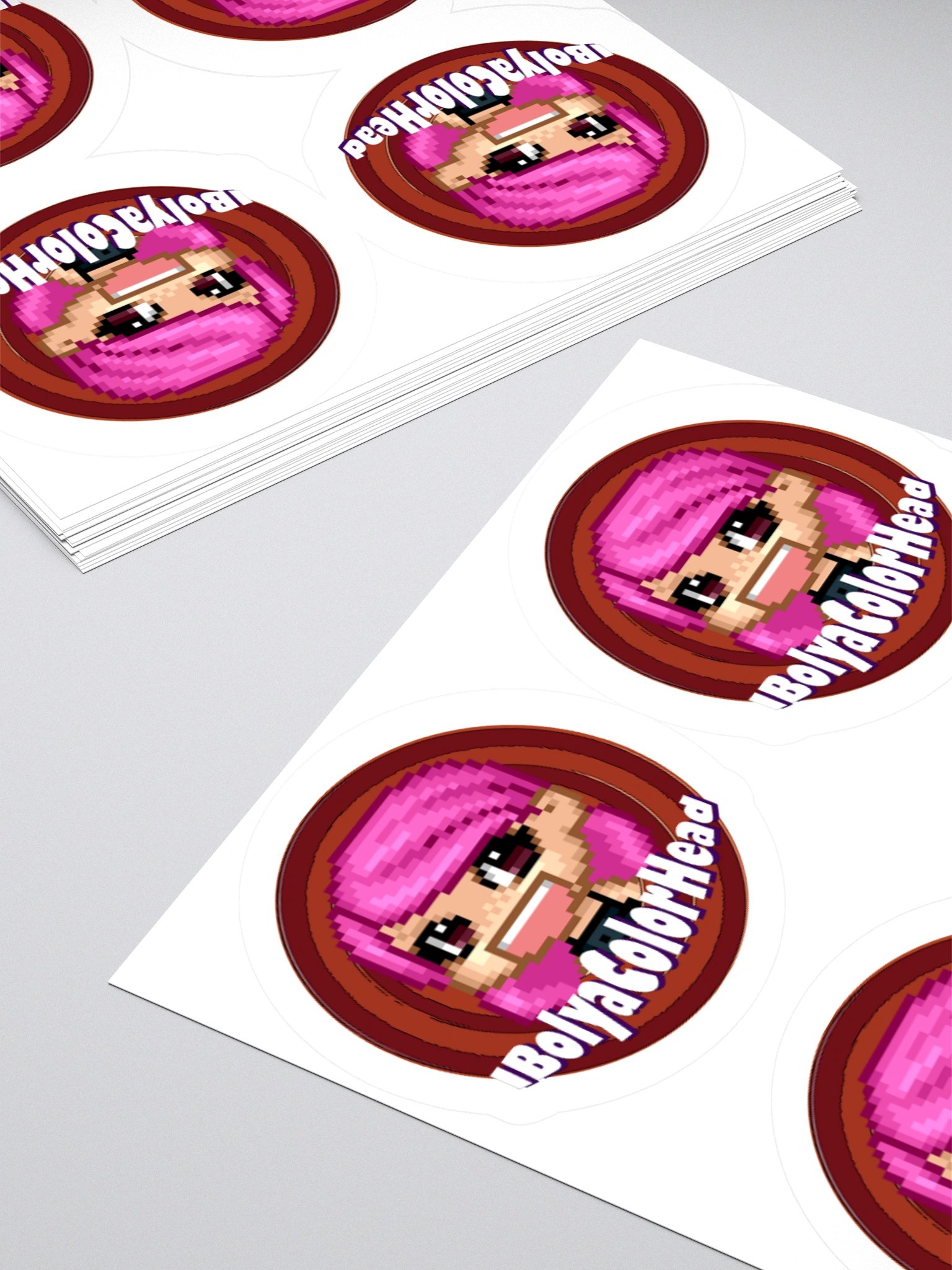 IbolyaColorHead Logo Stickers product image (4)