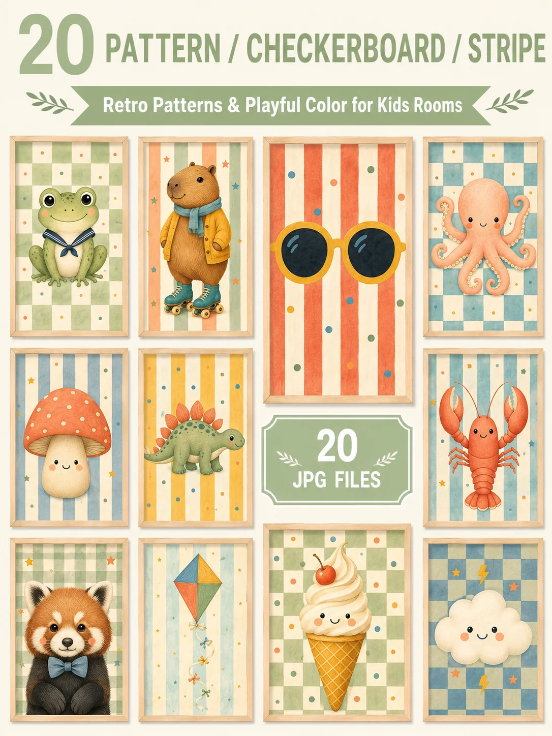 Kids Wall Art Bundle, Nursery Printable Art product image (9)