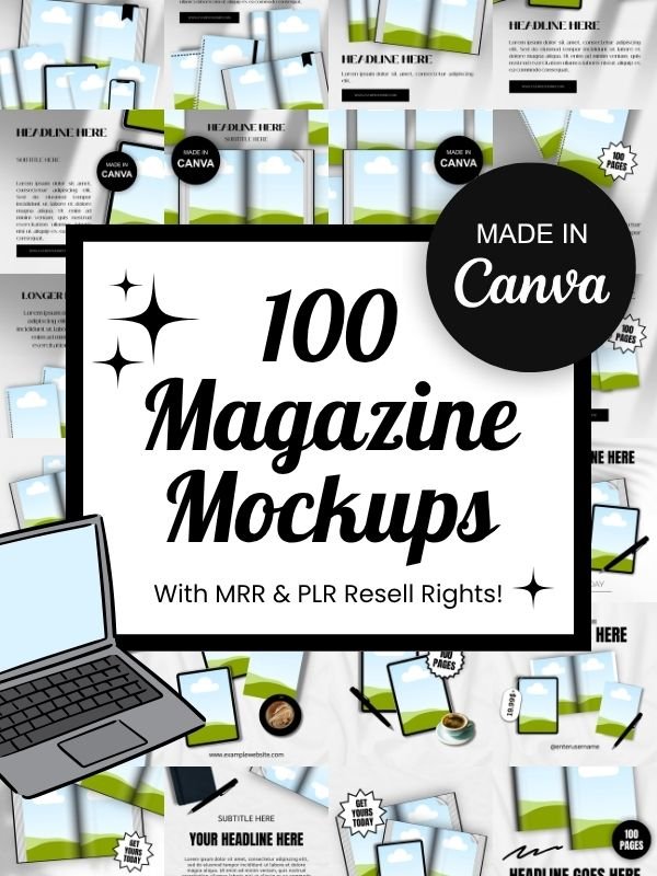 MRR/PLR Magazine Mockup Templates product image (1)