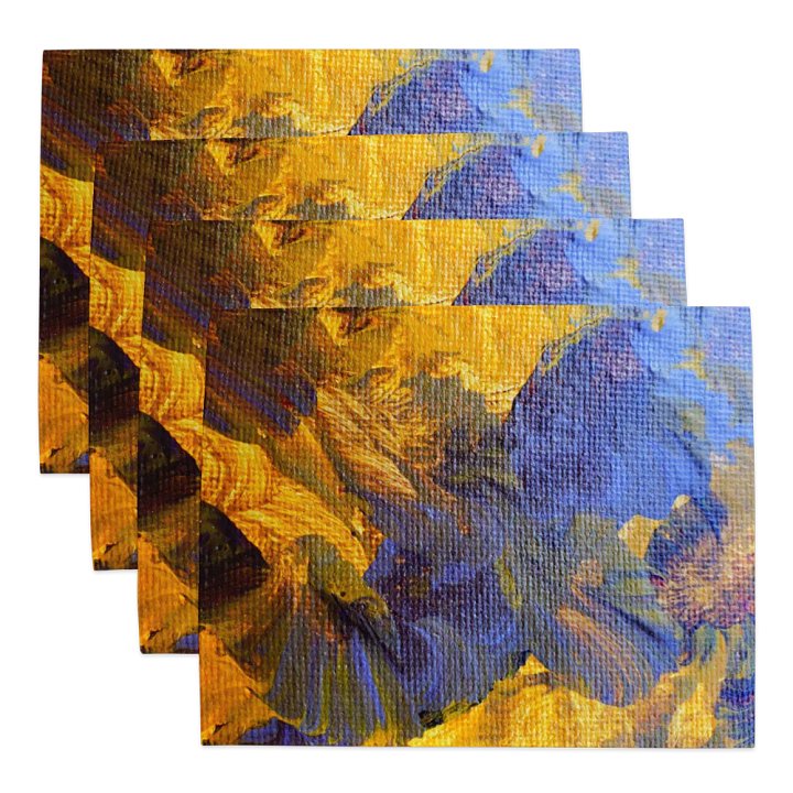 Retro Floral Abstract Placemats (Set of 4) product image (1)