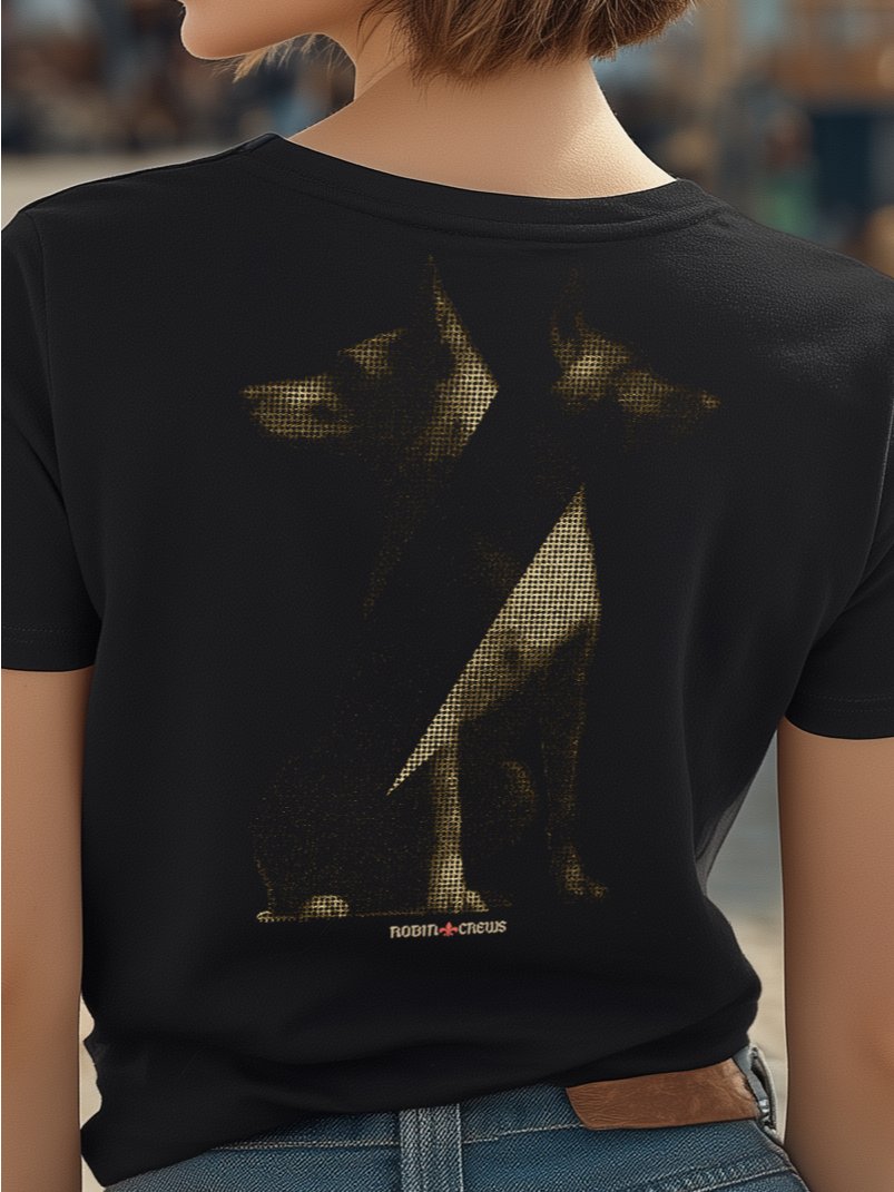 Doberman Dog T Shirt Black Graphic Tee product image (2)