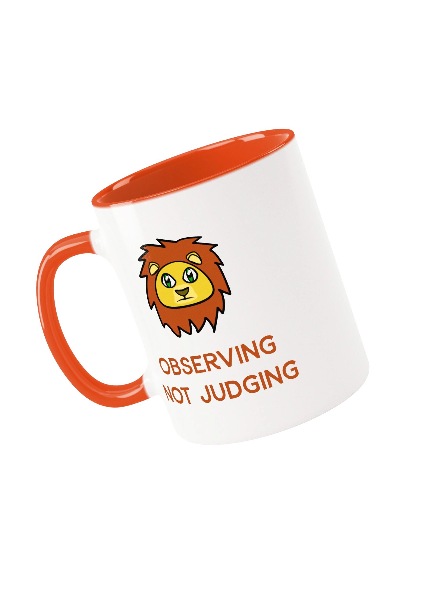 Observing Not Judging – Lonely Lion Mug product image (3)