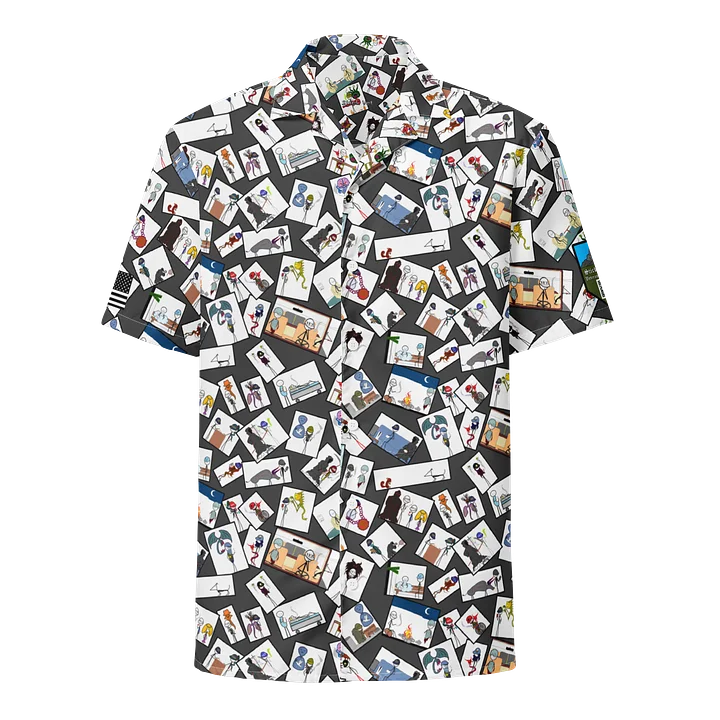 Sticks & Demons Hawaiian Shirt Grey product image (1)