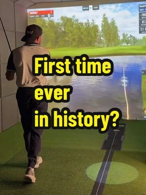 Am I the first EVER?  #gspro #golf #simgolf #golfsim #golfsimulator 