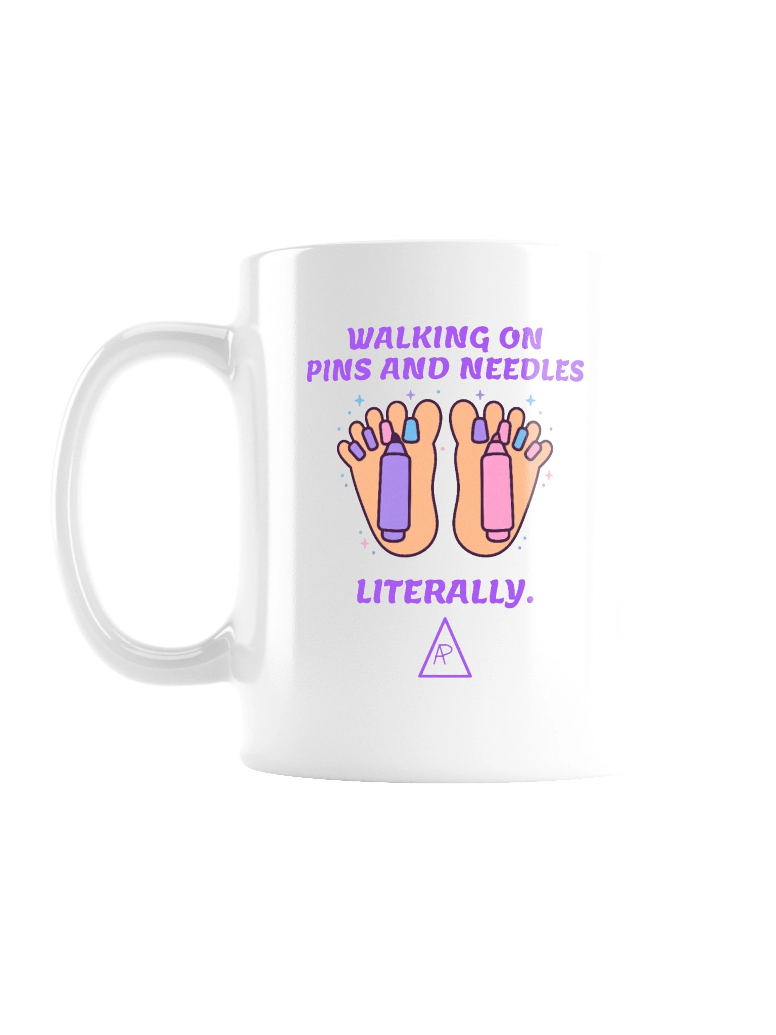 WALKING ON PINS AND NEEDLES — Mug product image (1)