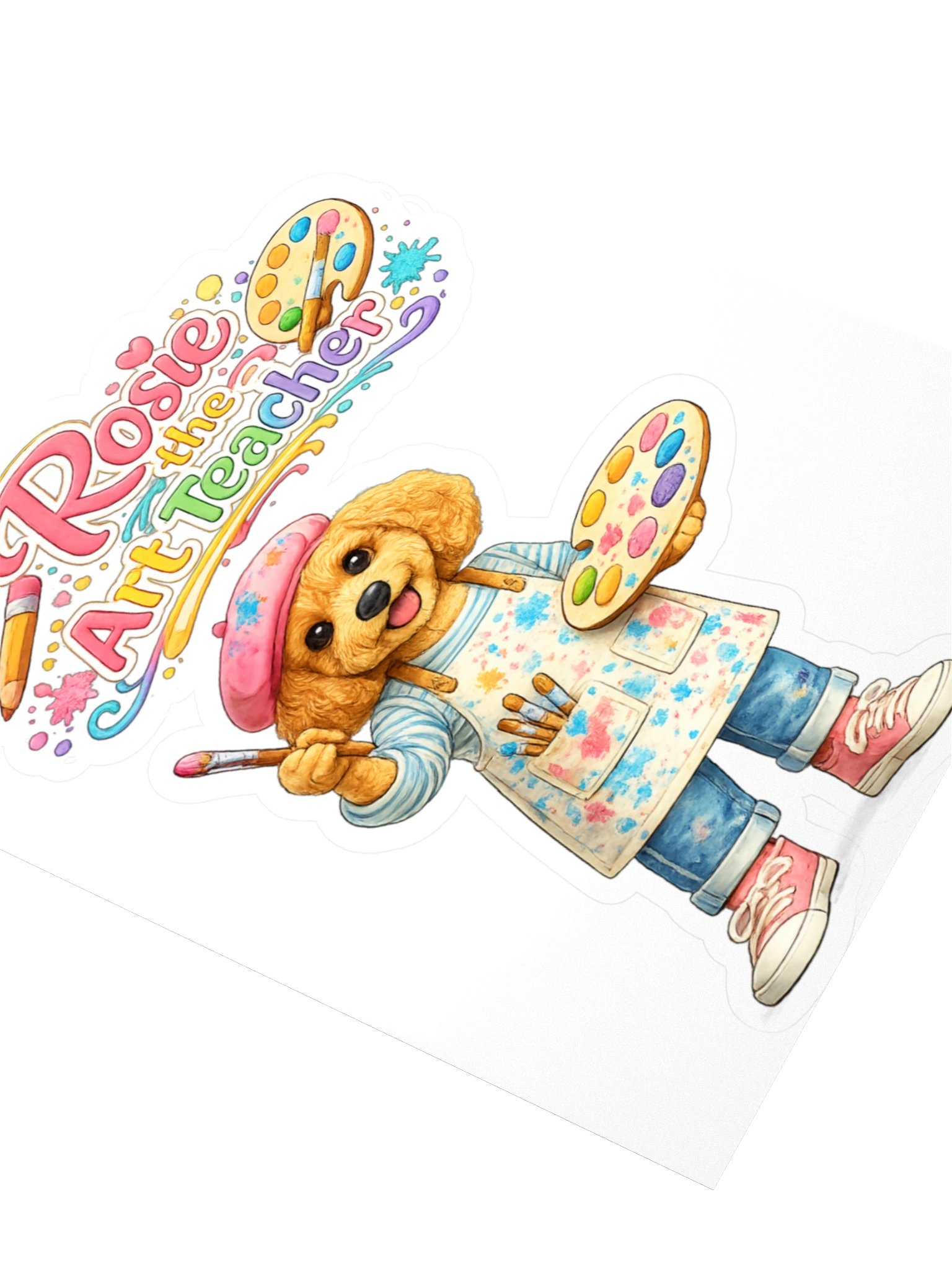 Rosie the Art Teacher Kiss Cut Sticker product image (3)