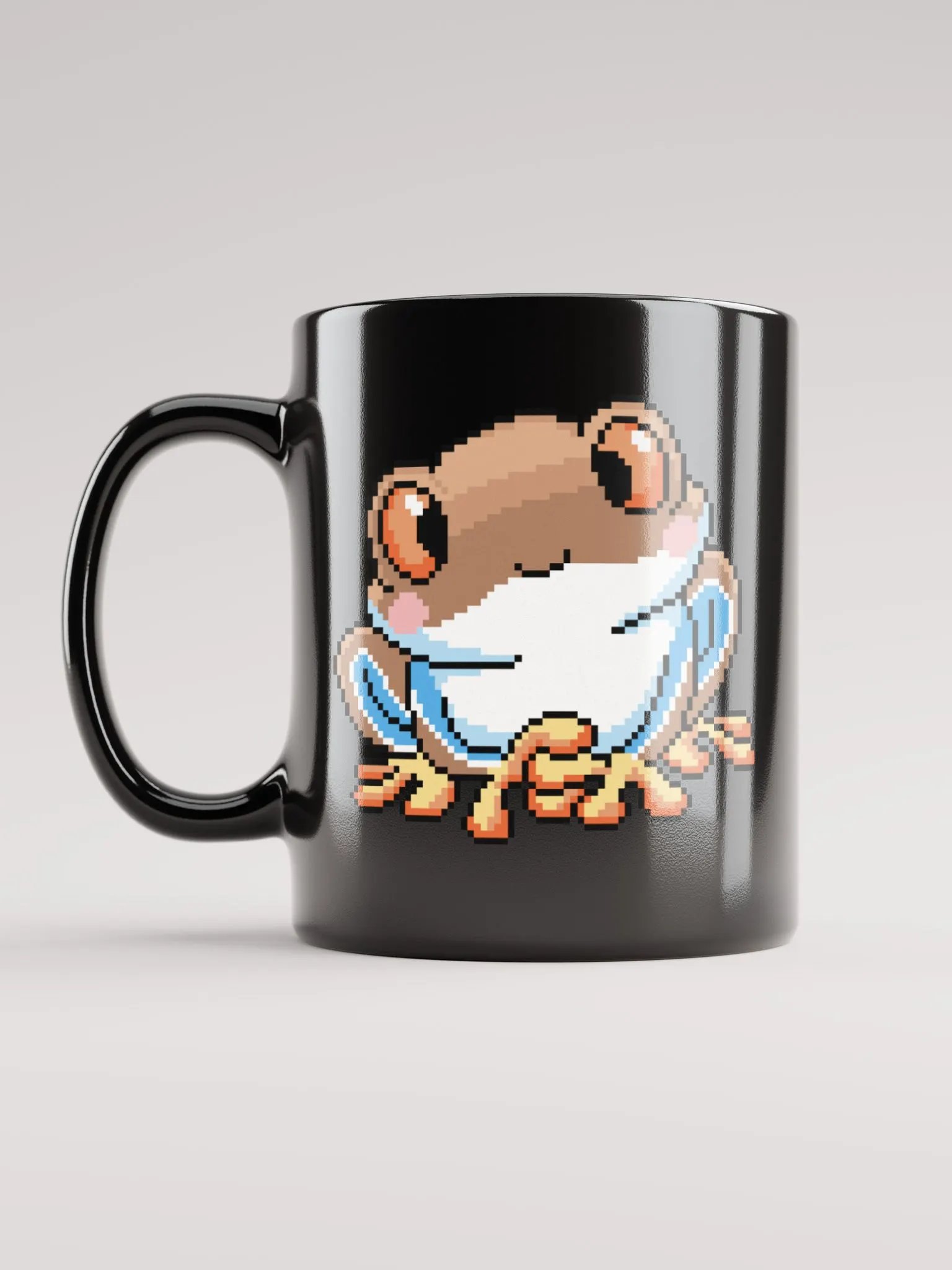 Brown Rip the Frog Black Glossy Mug product image (1)
