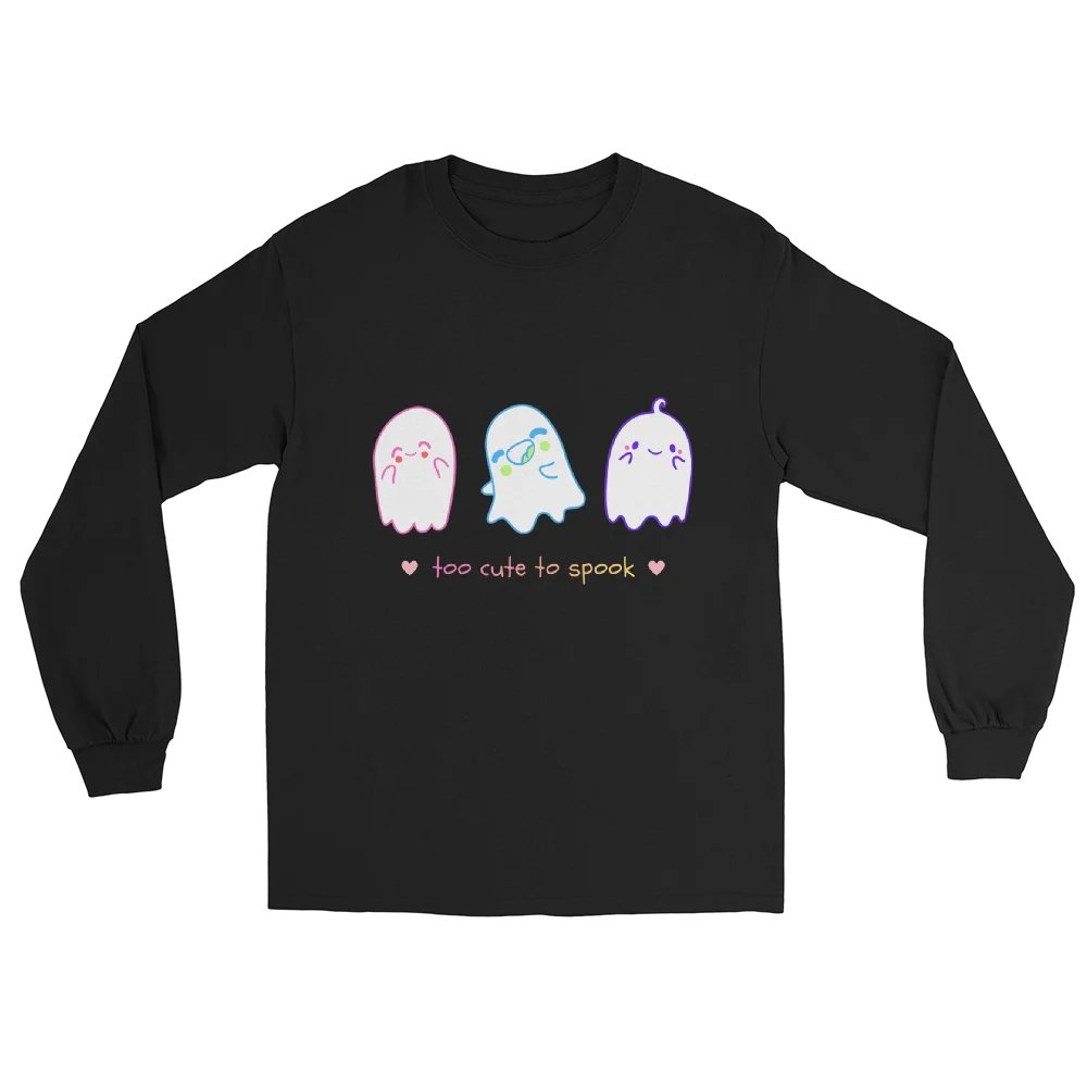 Whimsical Ghost Trio Long Sleeve Tee product image (2)