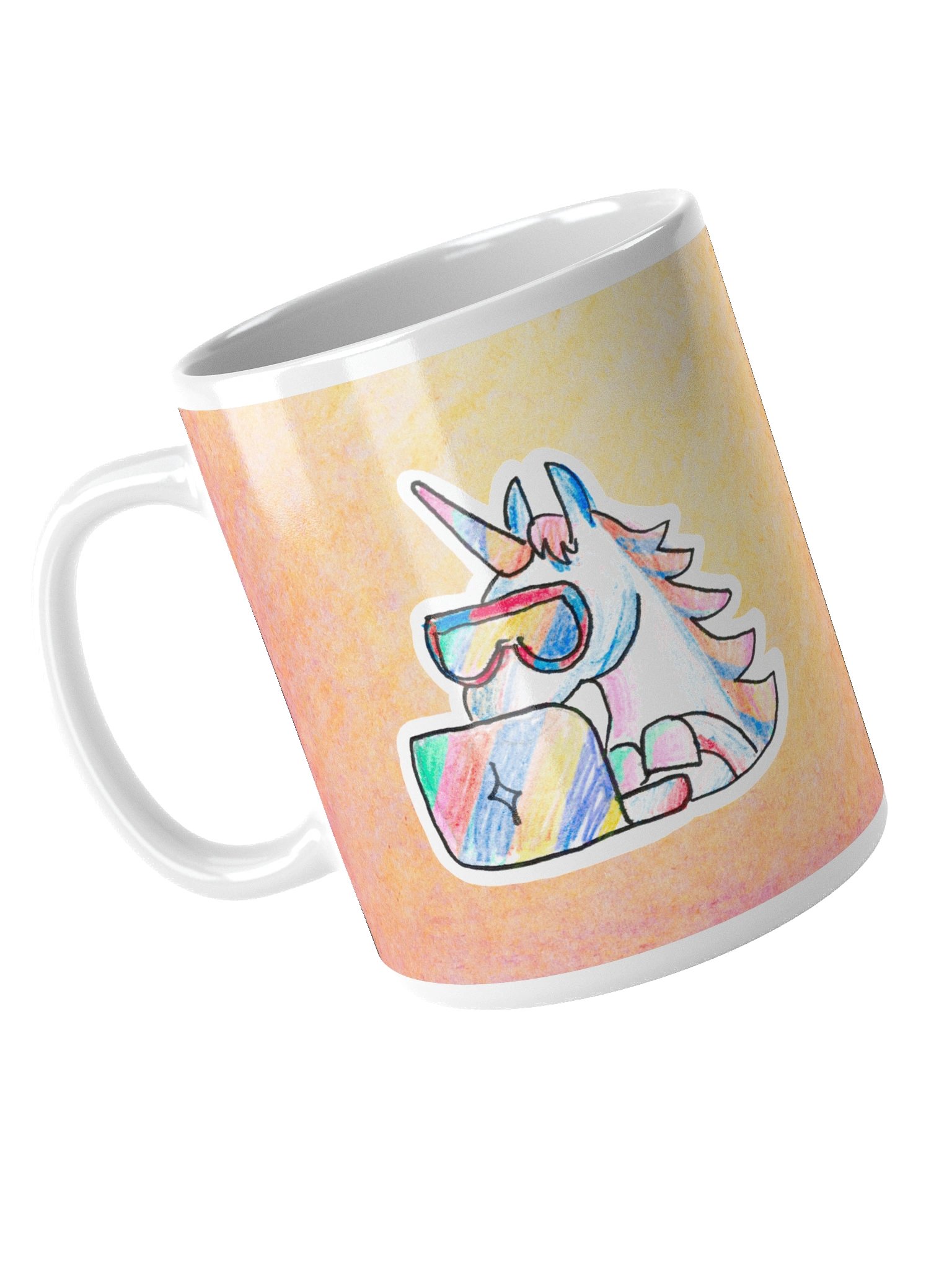 Coding Unicorn Mug (Peach) product image (4)