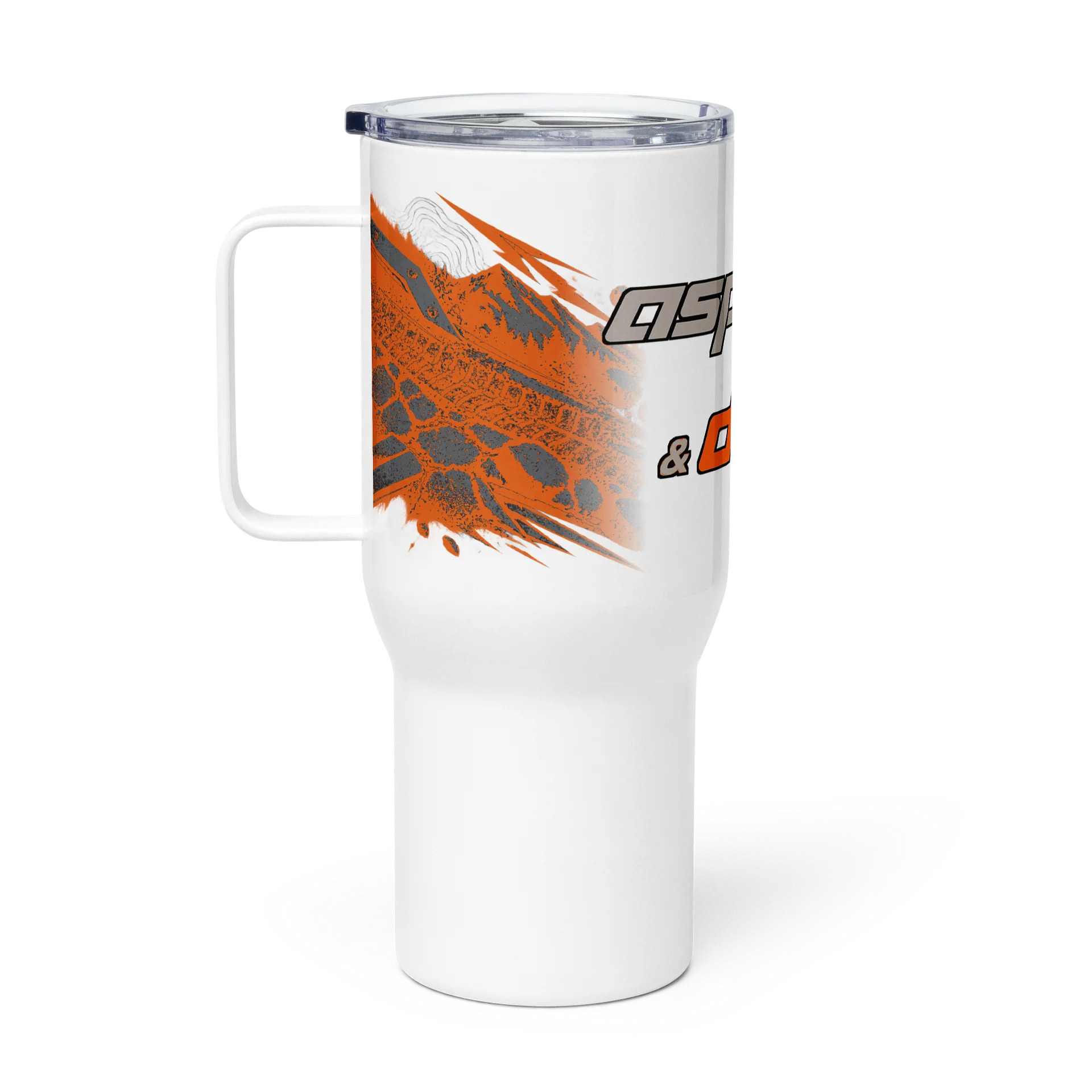 Hard Line Travel Mug — White