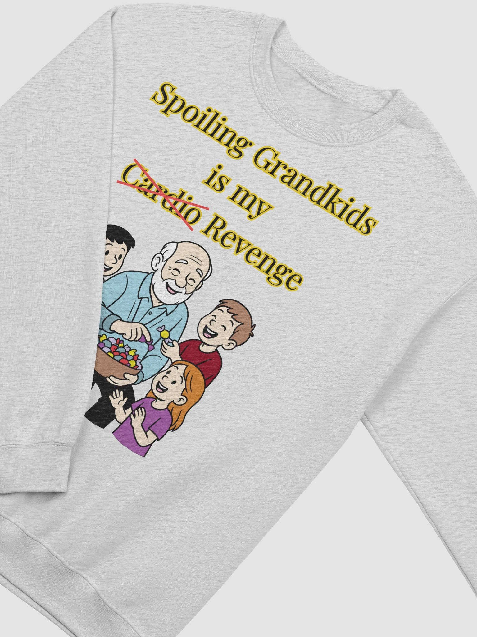 Spoiling Grandkids is my Cardio (Male) Gildan Classic Crewneck Sweatshirt Light Colors product image (19)