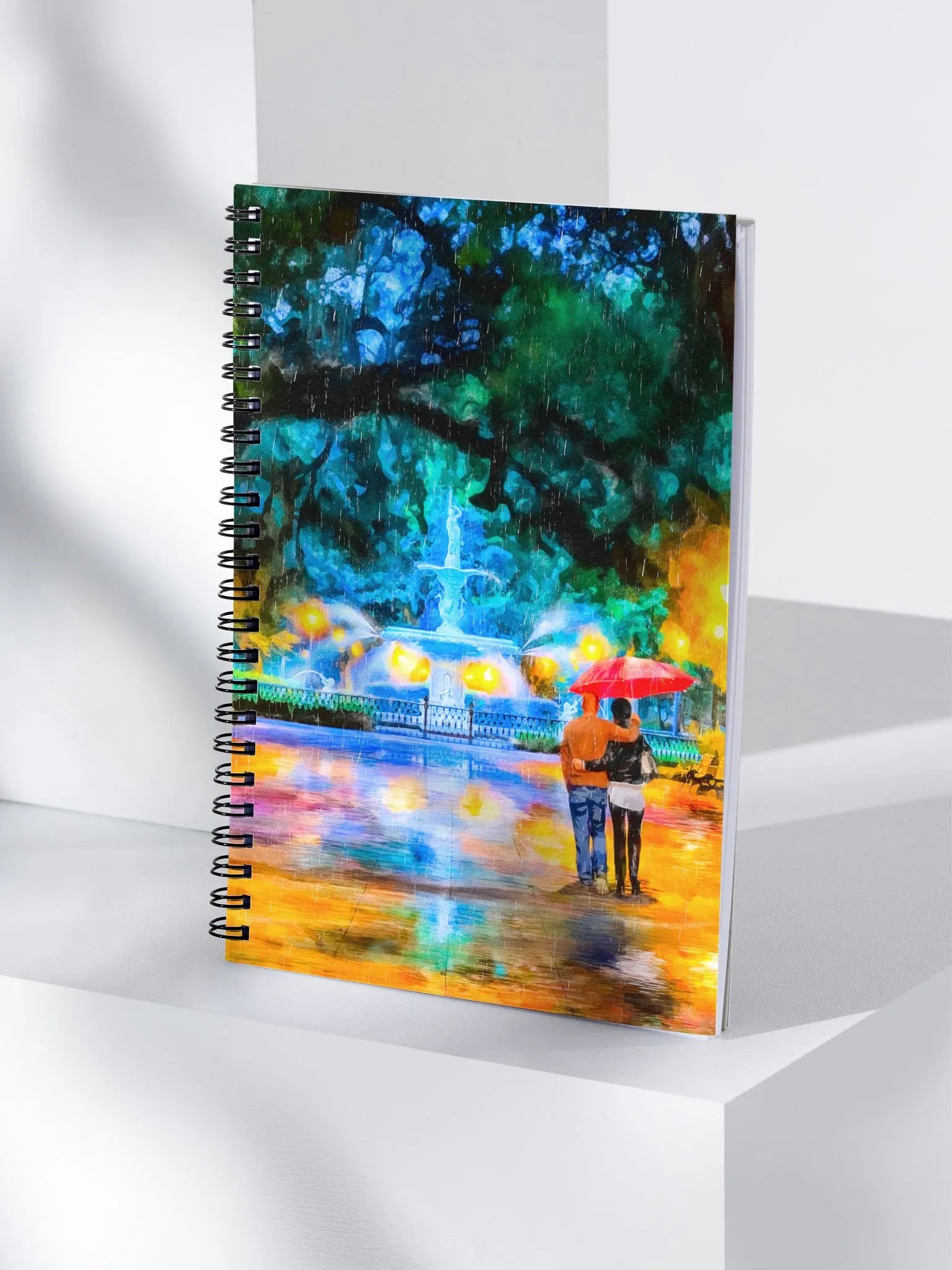 Forsyth Park – Savannah Fountain Spiral Notebook product image (4)