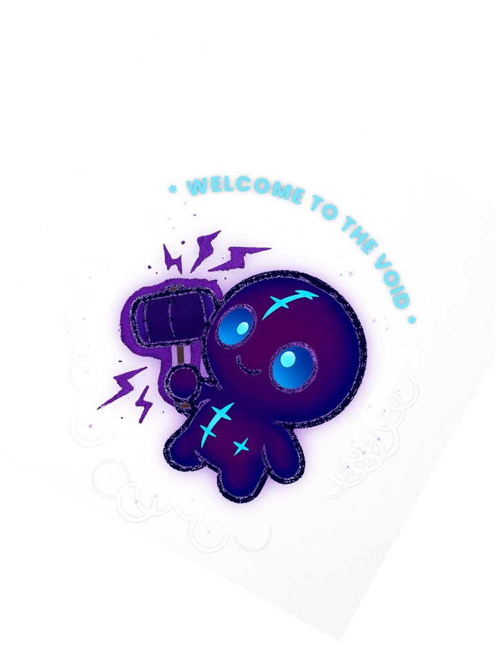 Void Hammer Mascot — Kiss‑Cut Sticker product image (5)