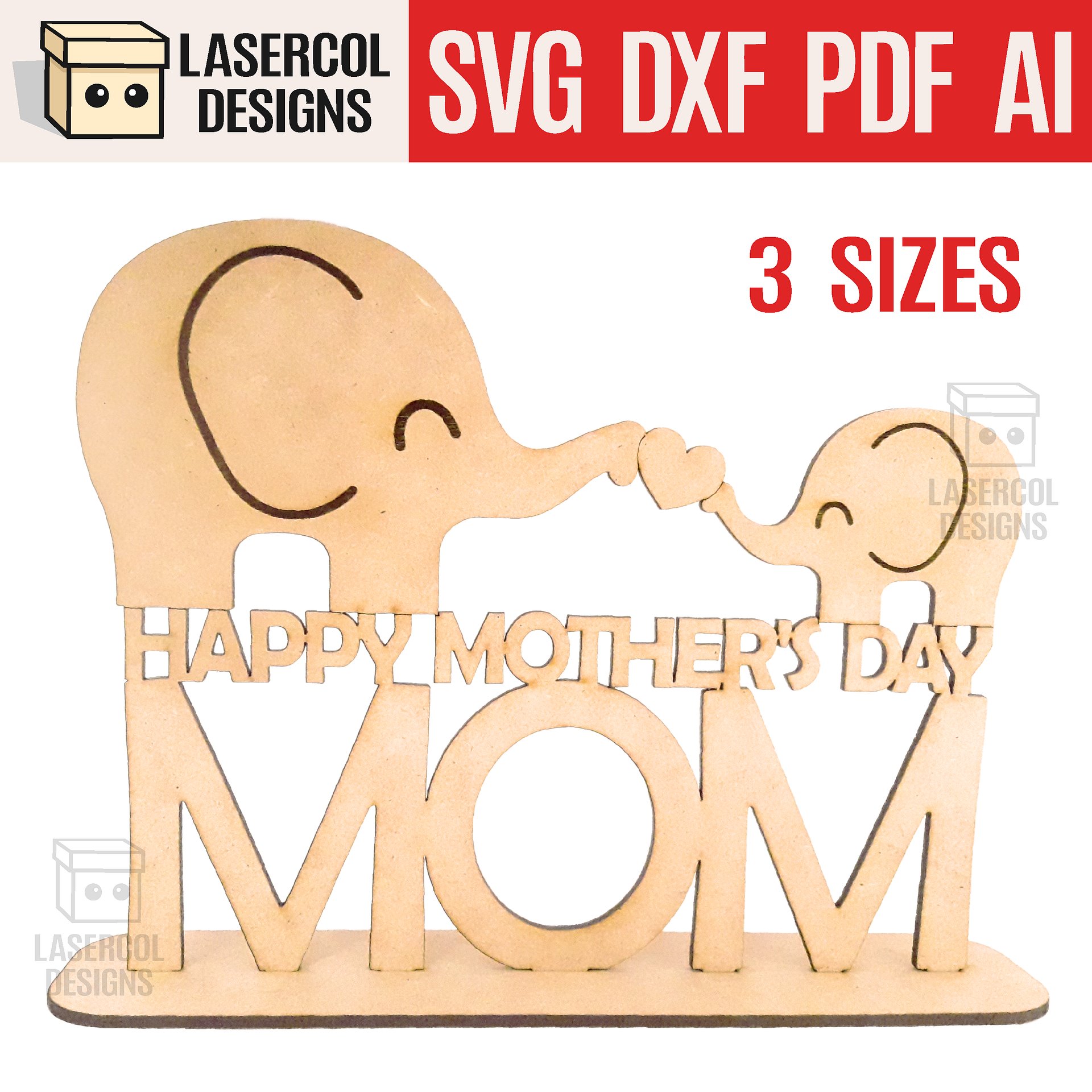 Mother's Day Gift Plaque Bundle (Set 1-2-3-4) - Laser Cut Files product image (3)