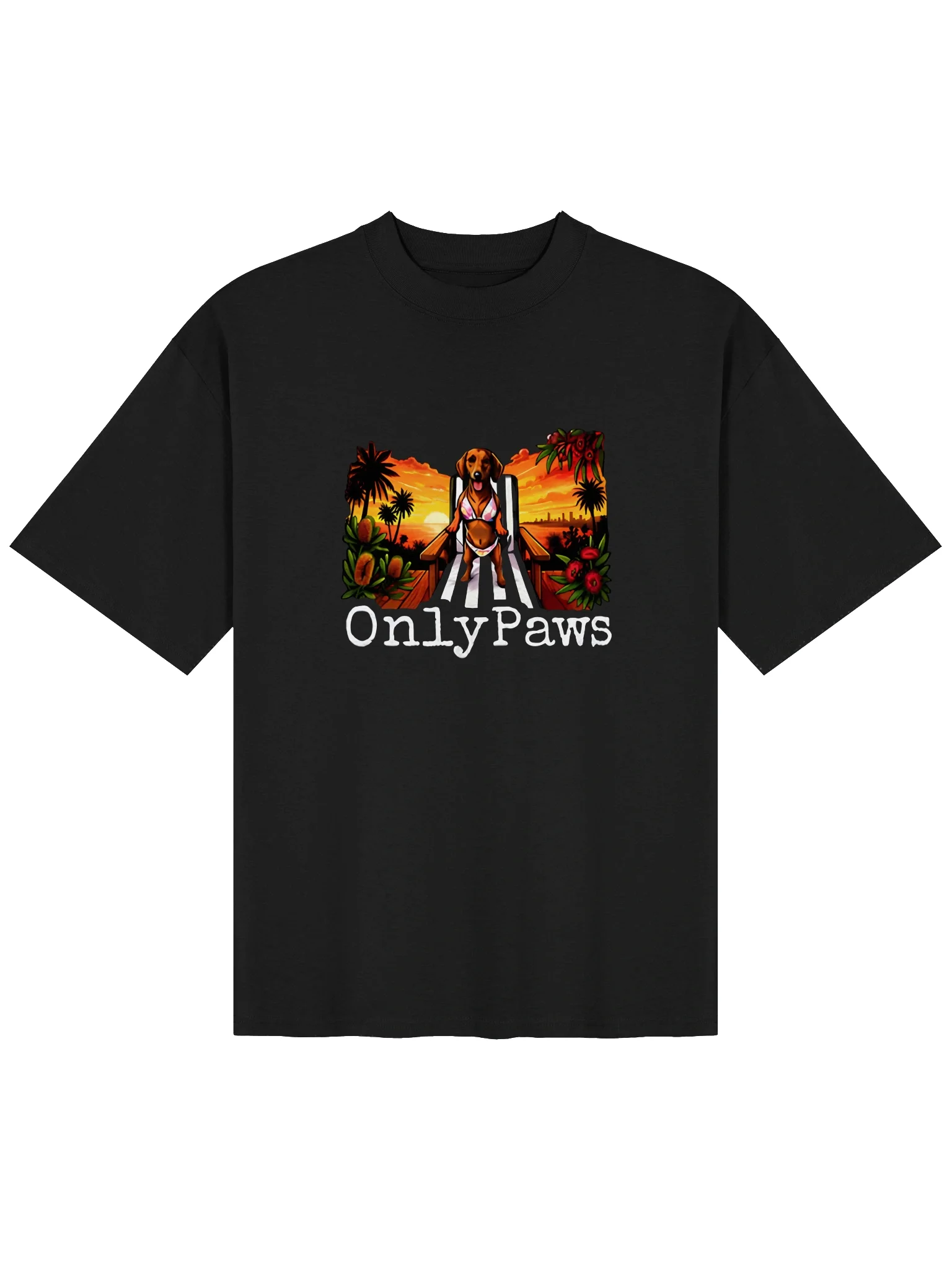 Kylie Onlypaws Tropical Vibes Dog Shirt – Fun Summer Pet Graphic Tee product image (112)