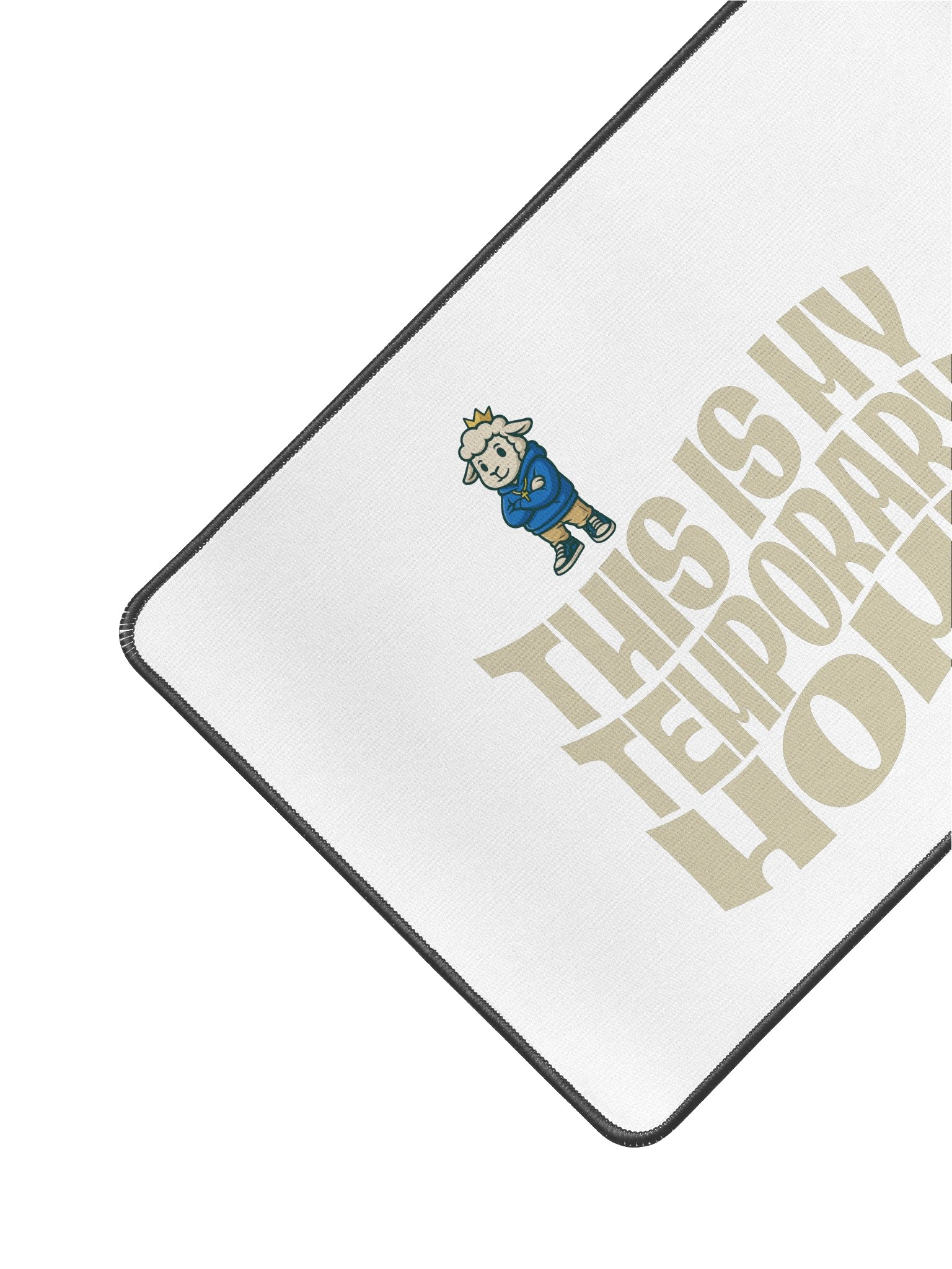 Crowned Sheep Desk Mat 12x18 product image (2)