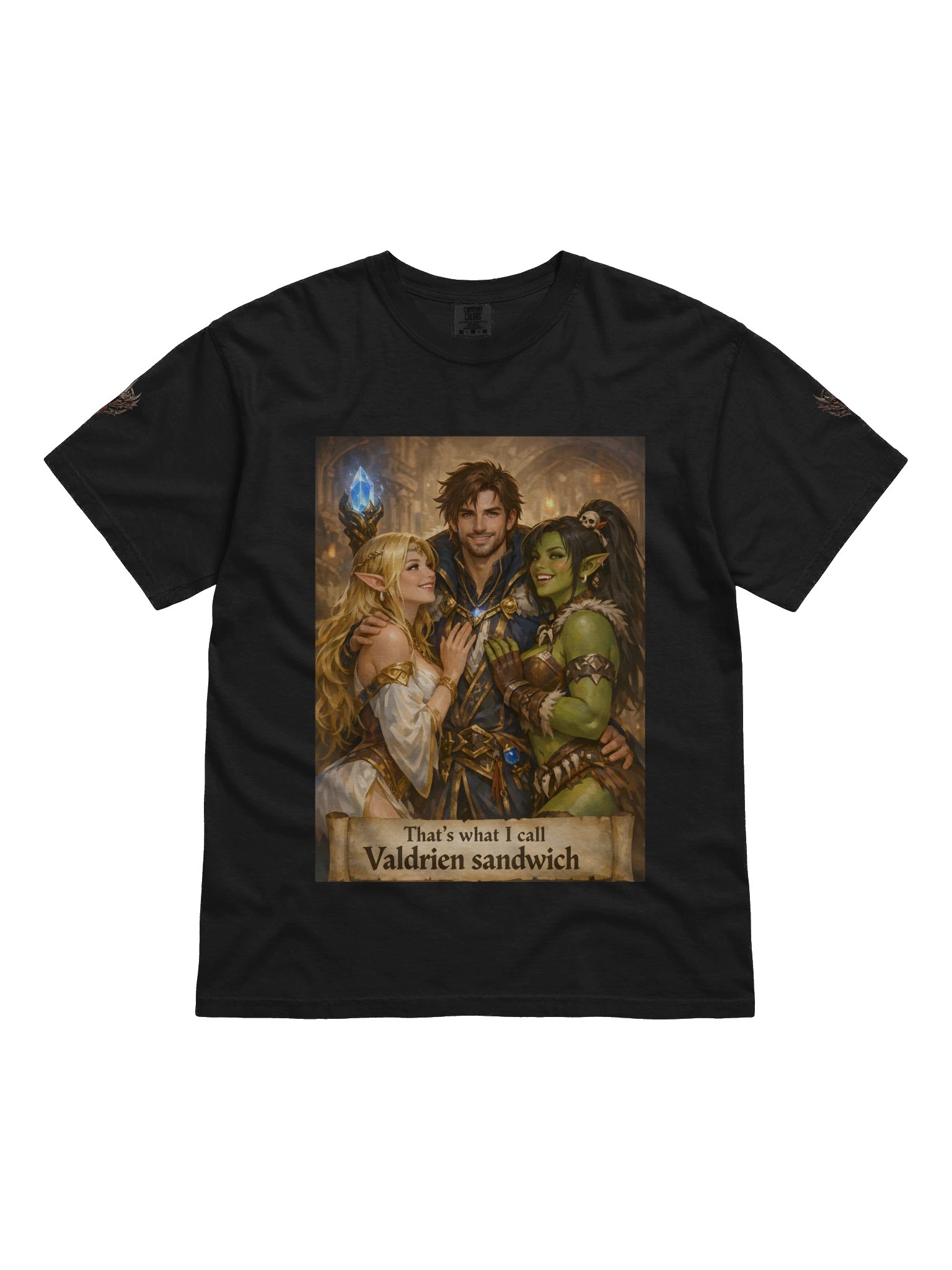 Valdrién Sandwich T-Shirt | Funny Fantasy RPG Graphic Tee product image (1)