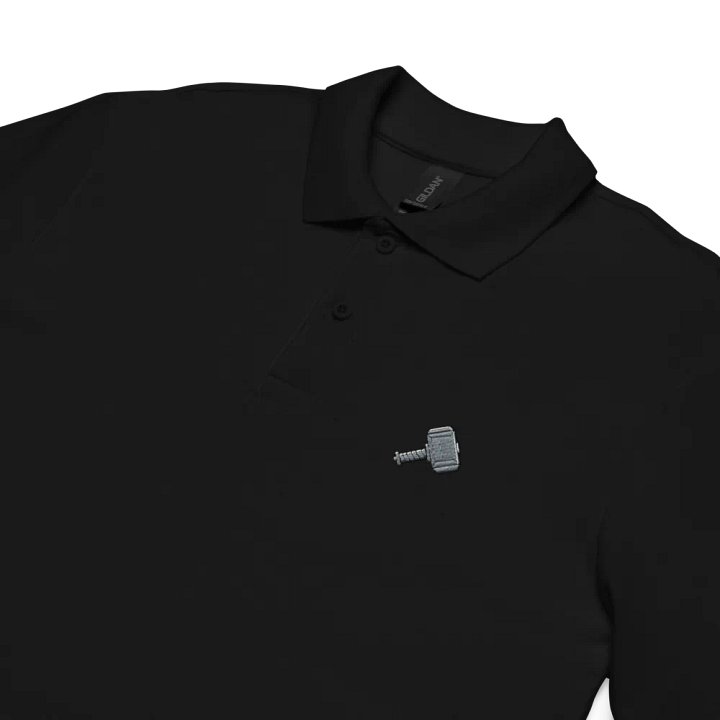 Geometric Hammer Icon Unisex Polo Shirt product image (2)