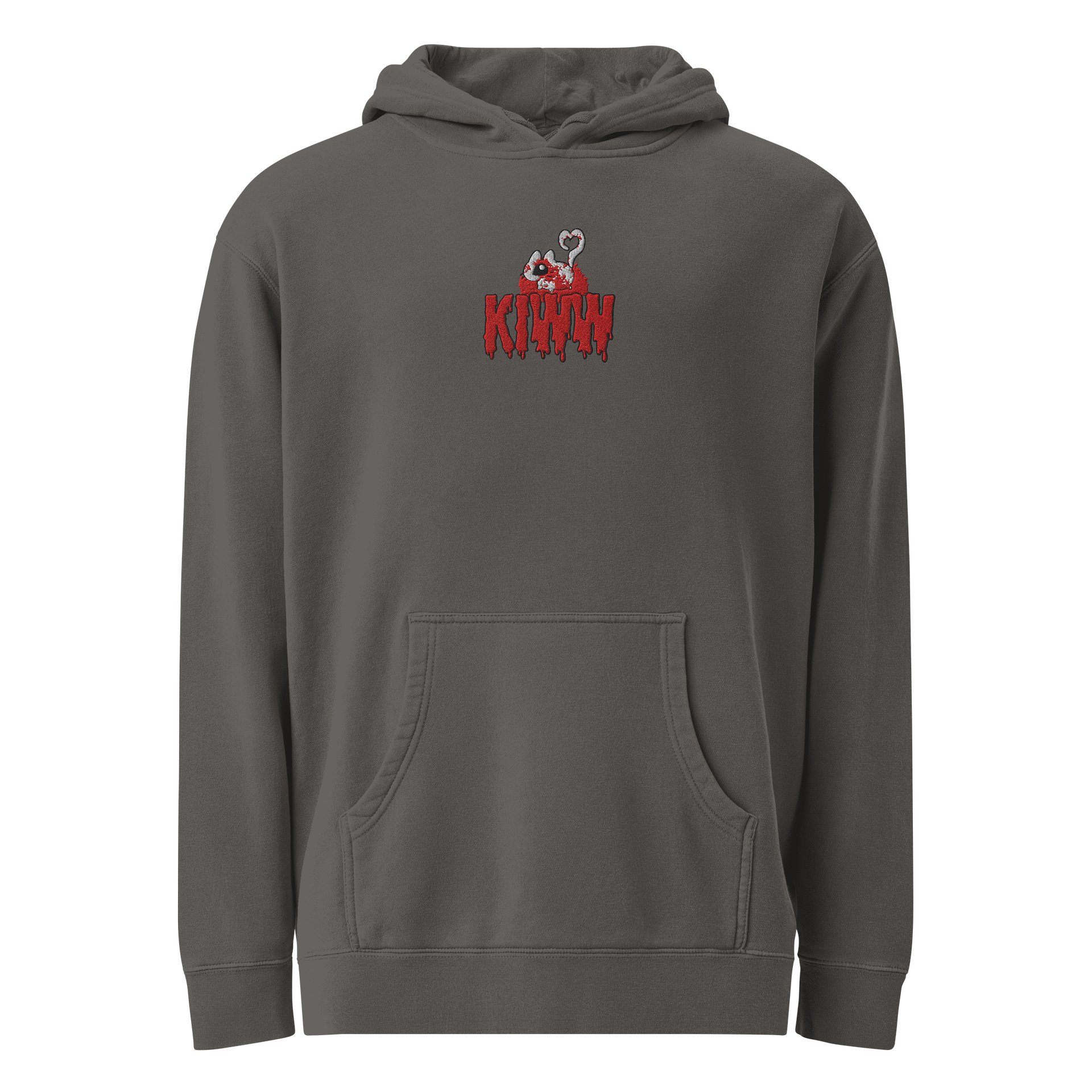 “kiww” embroidered design hoodie product image (1)