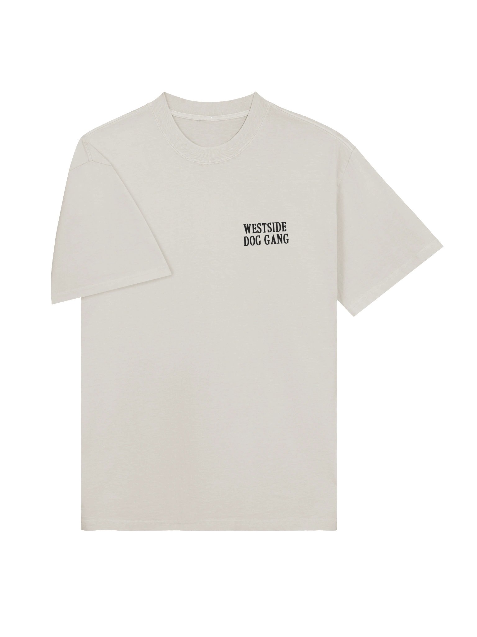 I HATE DOGS // Oversized Faded Tee // Black Ink product image (4)