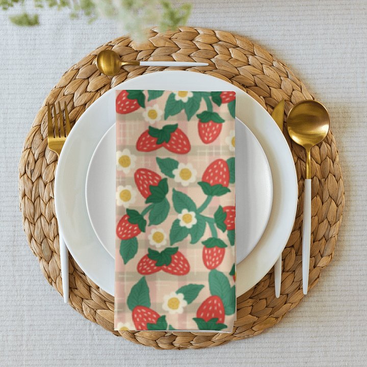 Strawberry Napkin Set (4) product image (2)