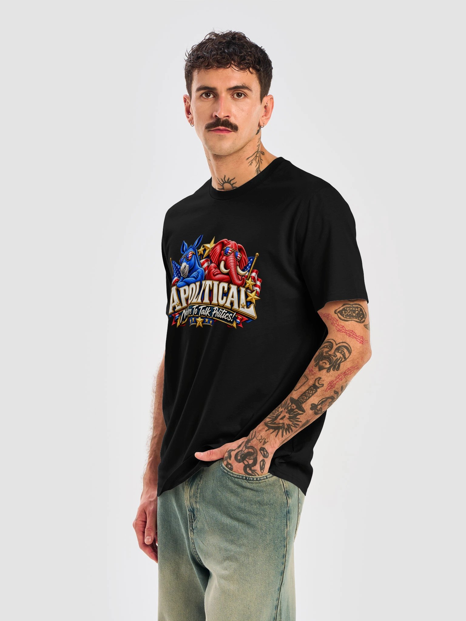 "APOLITICAL" Unisex T-shirt product image (41)