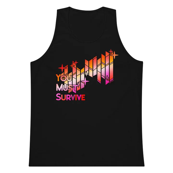 LESBIAN "YOU MUST SURVIVE" STAINED GLASS tanktop product image (1)