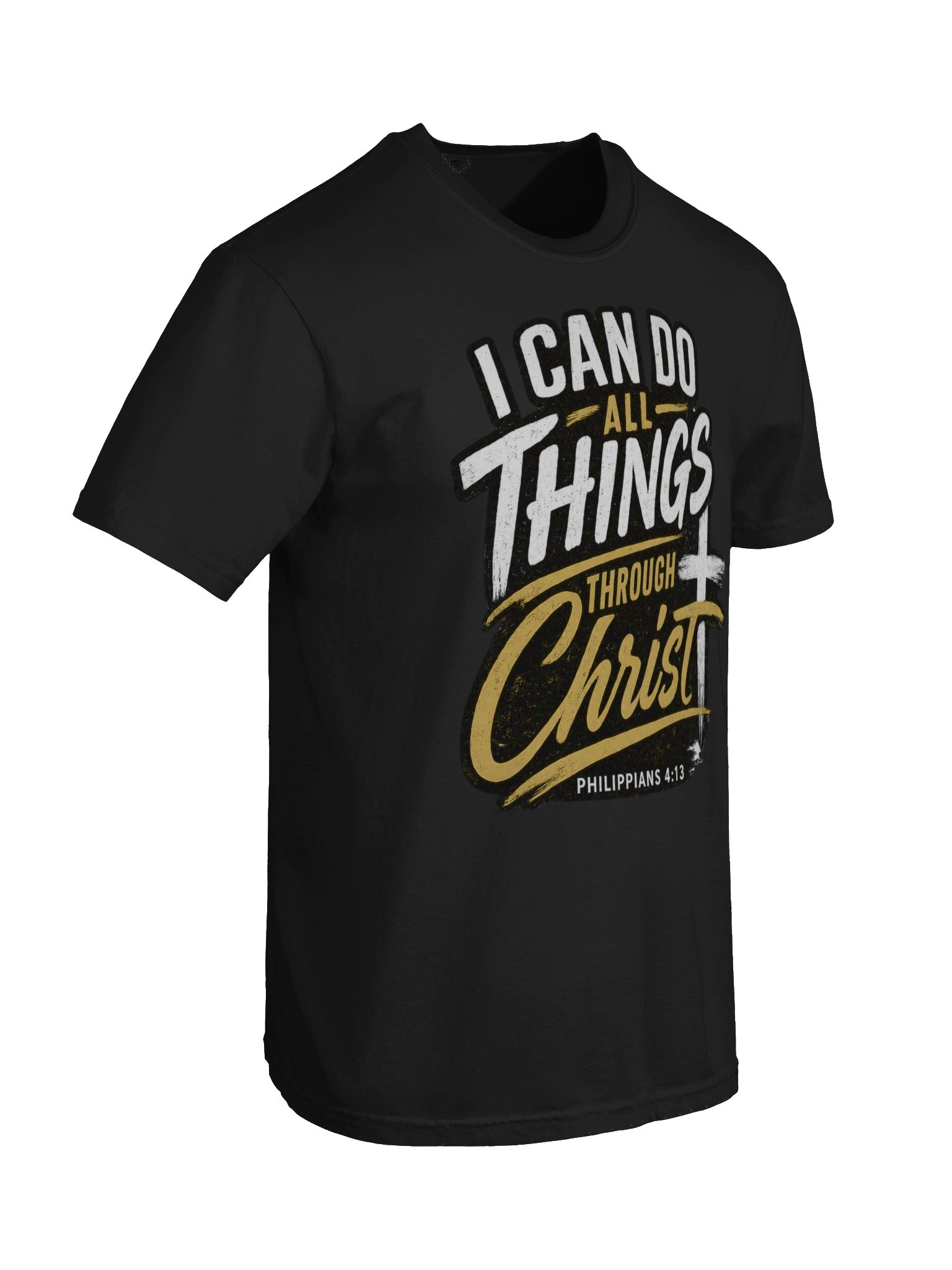 I Can Do All Things Through Christ T-Shirt | Philippians 4:13 Christian Tee | Kingdom Life Co. product image (3)