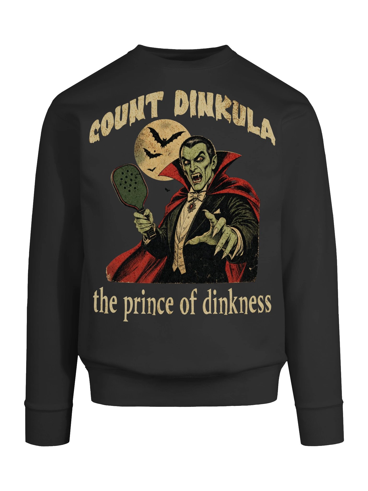 Count Dinkula Halloween Pickleball Sweatshirt | Funny Dracula Crewneck product image (25)