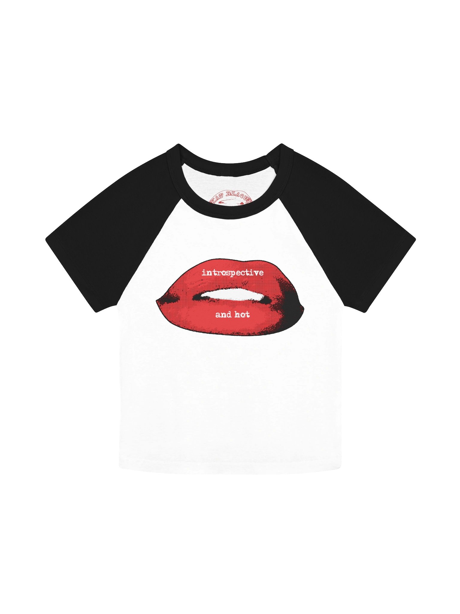 Introspective and Hot Lips Graphic Baby Tee product image (2)