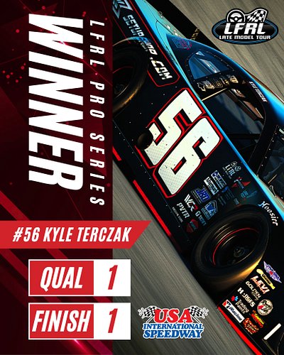 From the front, to the back, to the front! Kyle Terczak takes the KDesigns 125 win at USA! After taking the pole, Terczak ele...