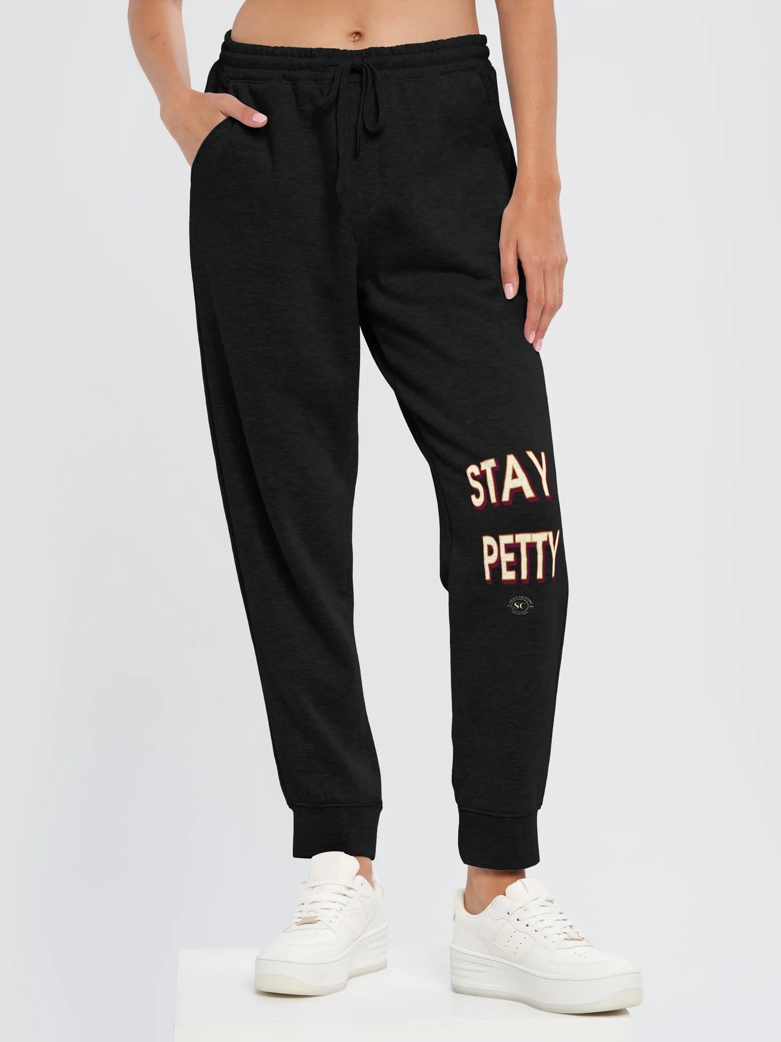 Stay Petty Statement Fleece Joggers product image (5)