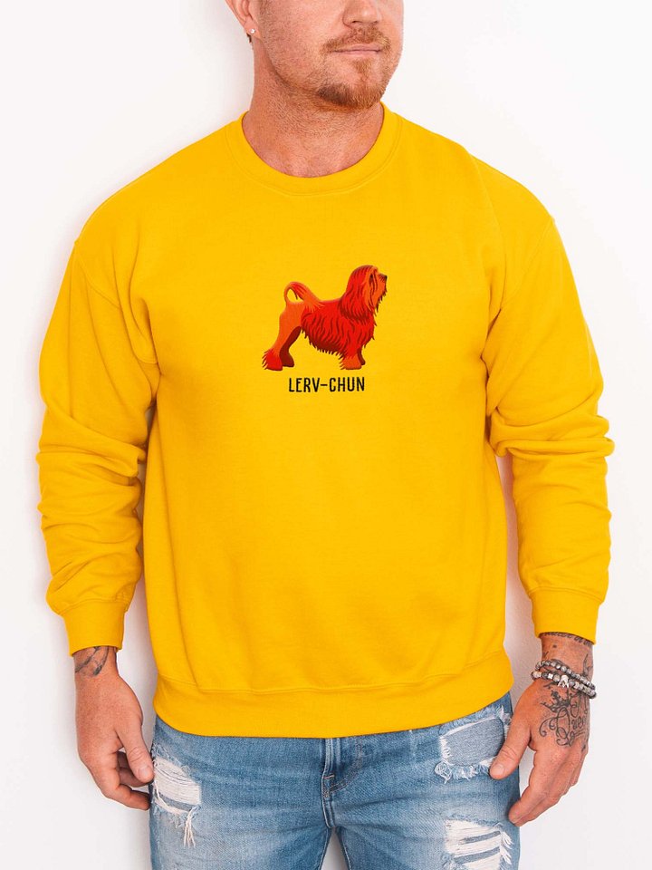 Lerv-Chun Sweatshirt (Embroidered) of a Löwchen(Red) product image (2)