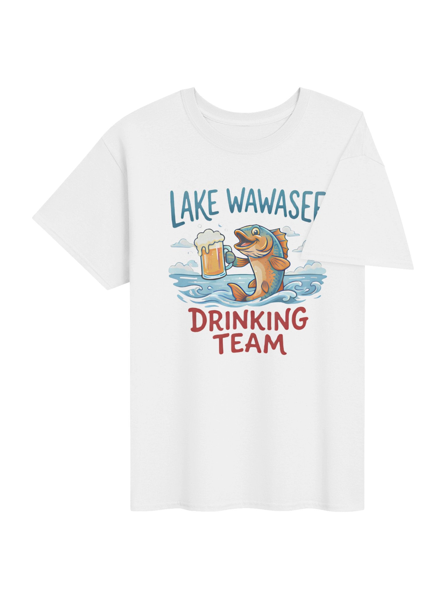 Lake Wawasee Drinking Team Shirt – Funny Beer Fishing Tee product image (74)