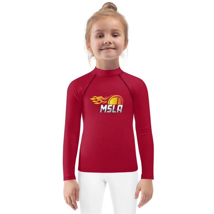 MSLA Red Little Kids Rash Guard product image (1)