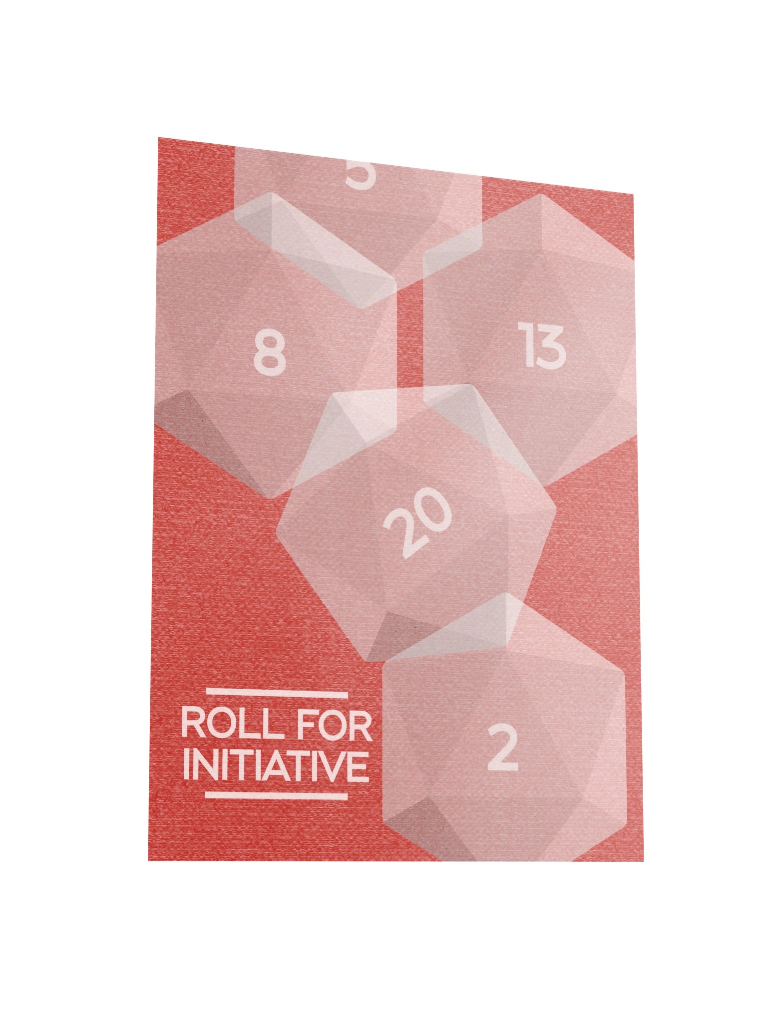 Minimalist Roll for Initiative D20 Board Game Room Poster - UNFRAMED product image (3)